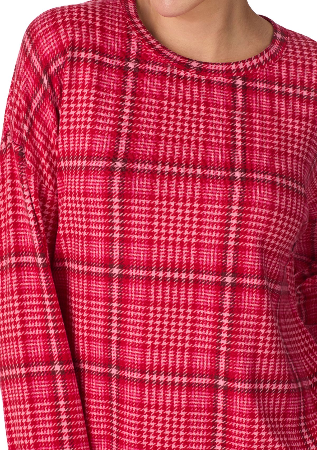 Womens Long Sleeve Top and Jogger Pants Pajama Set