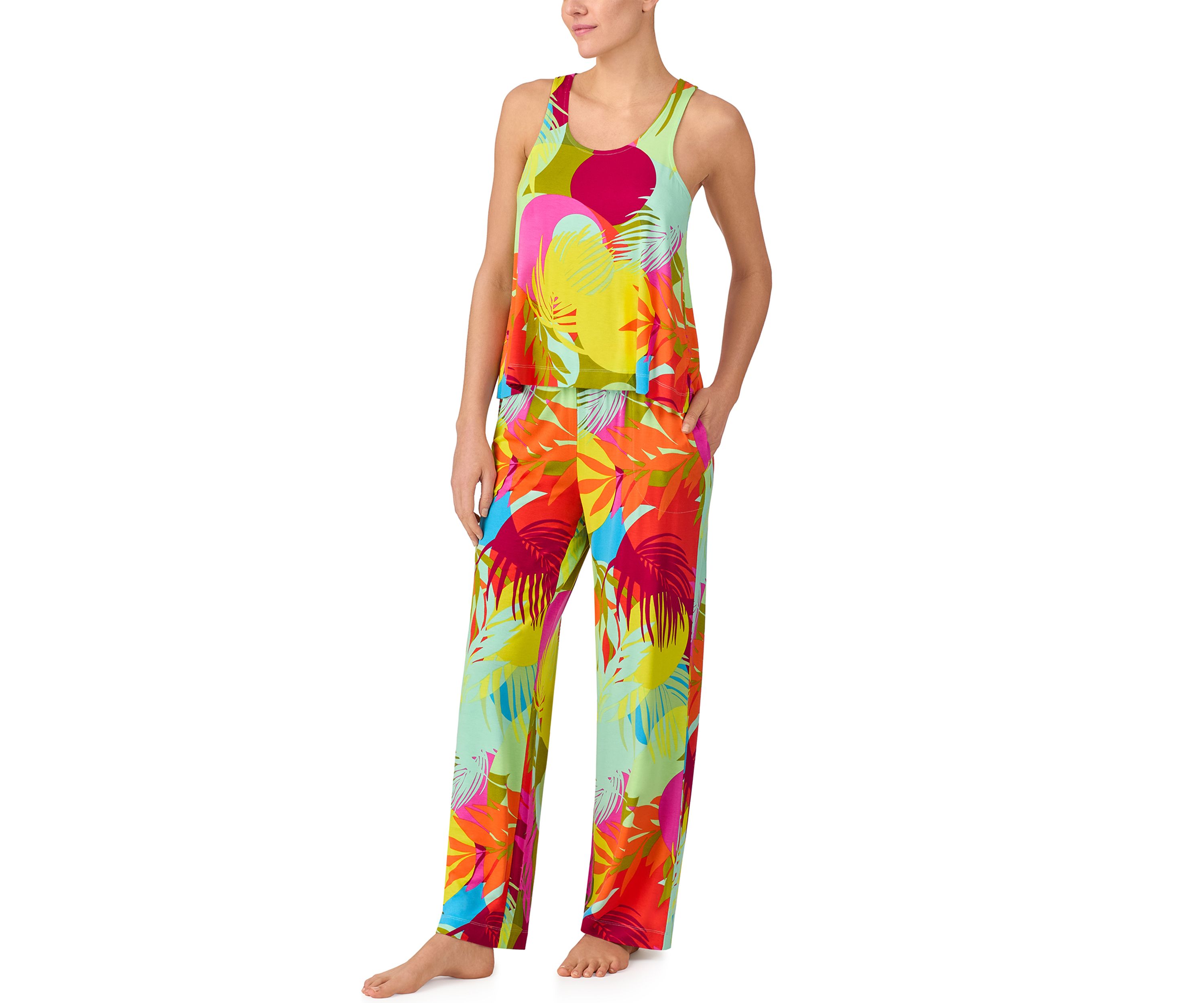 Womens Printed Pajama Set