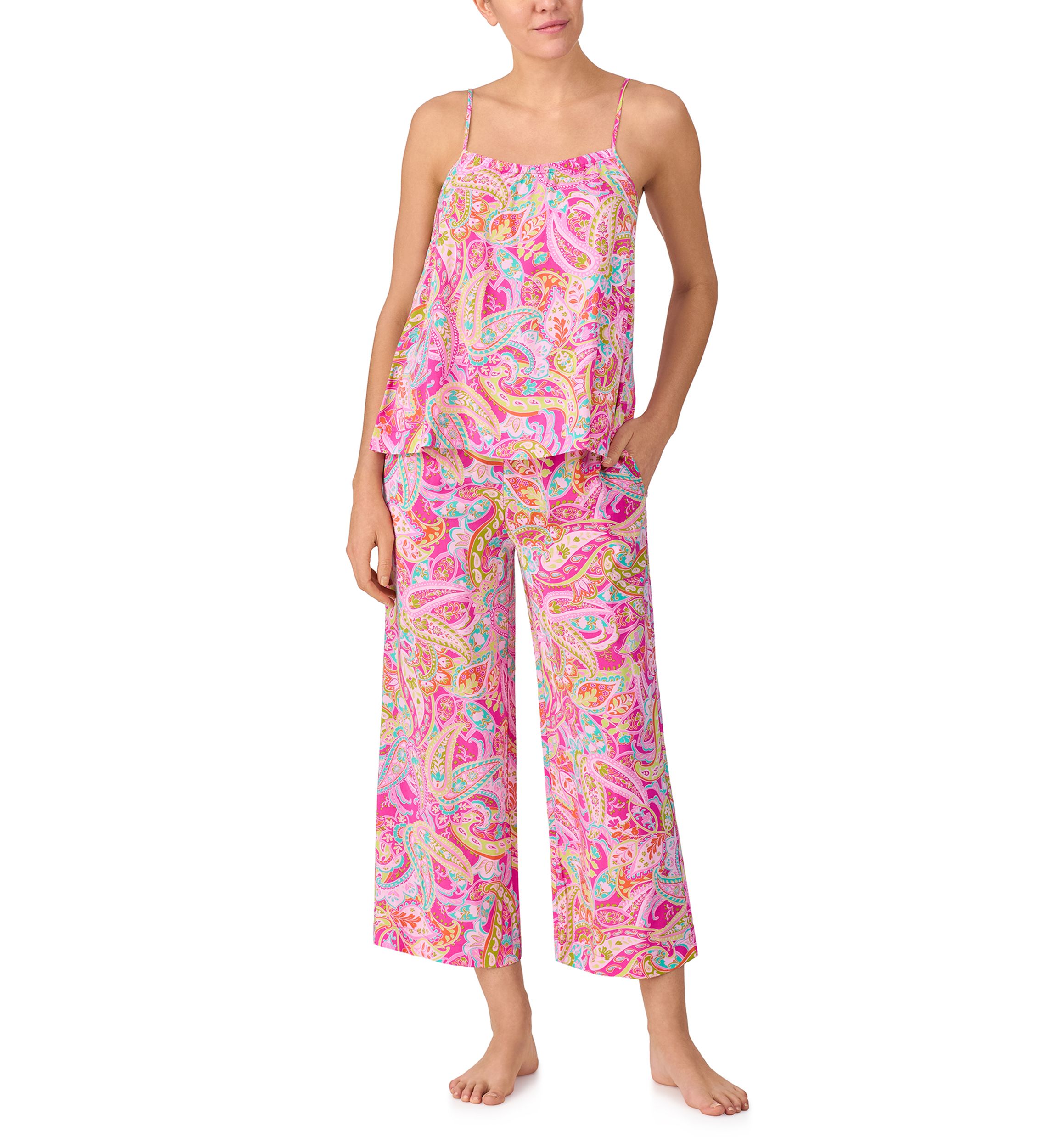 Womens Paisley Pajama Set