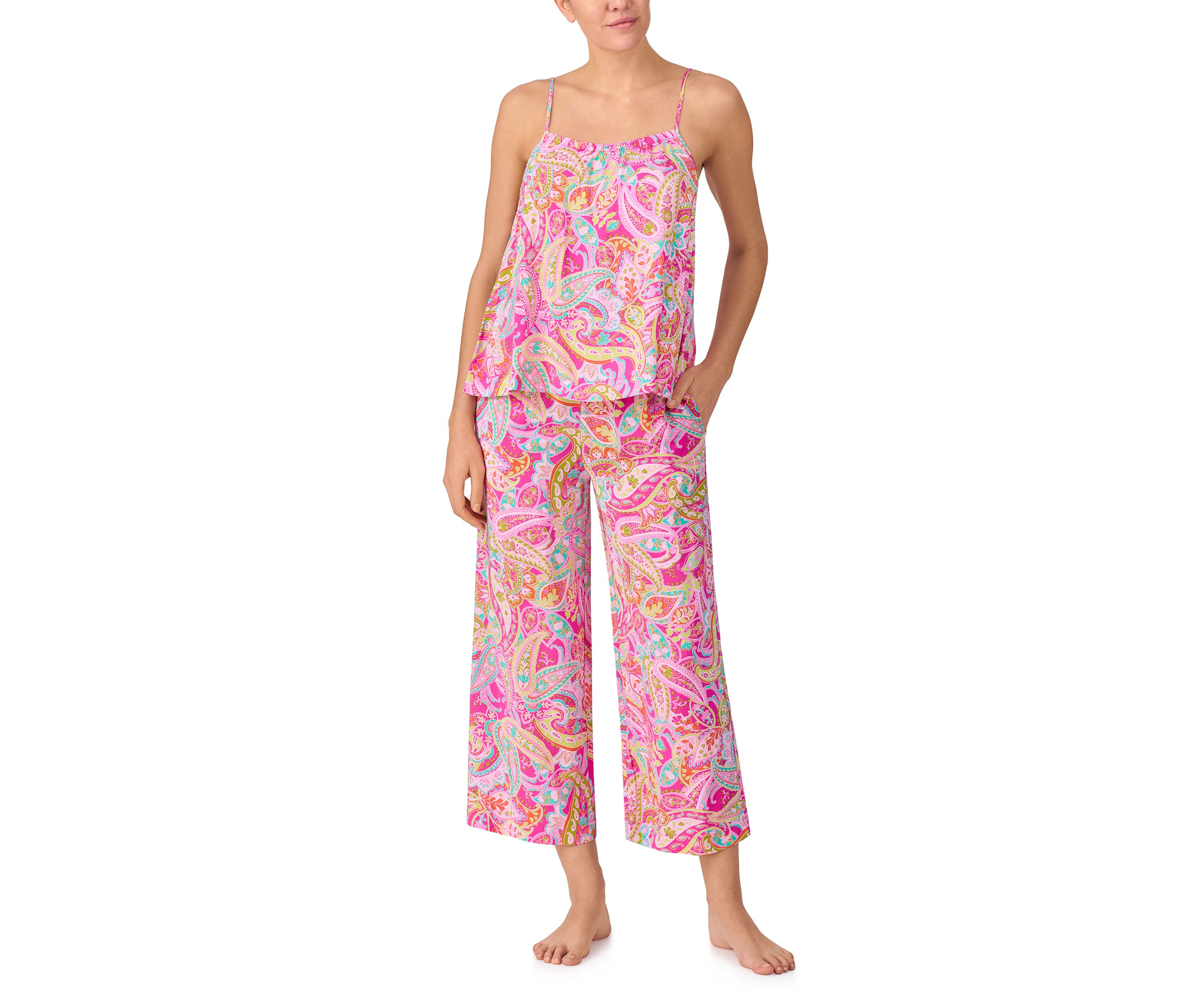 Womens Paisley Pajama Set