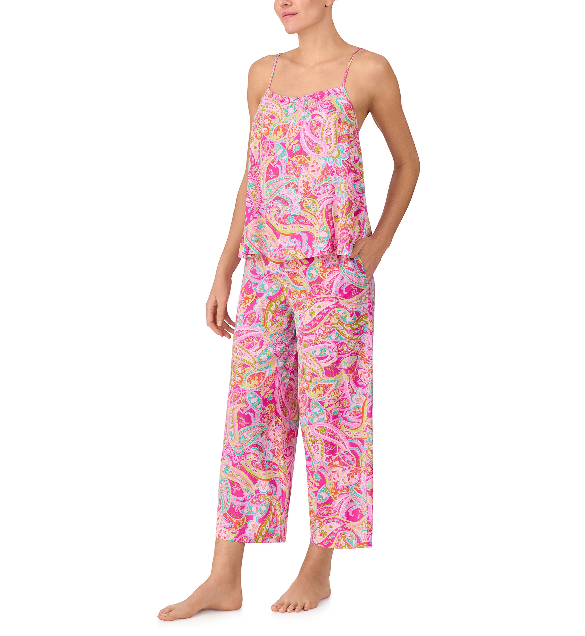 Womens Paisley Pajama Set