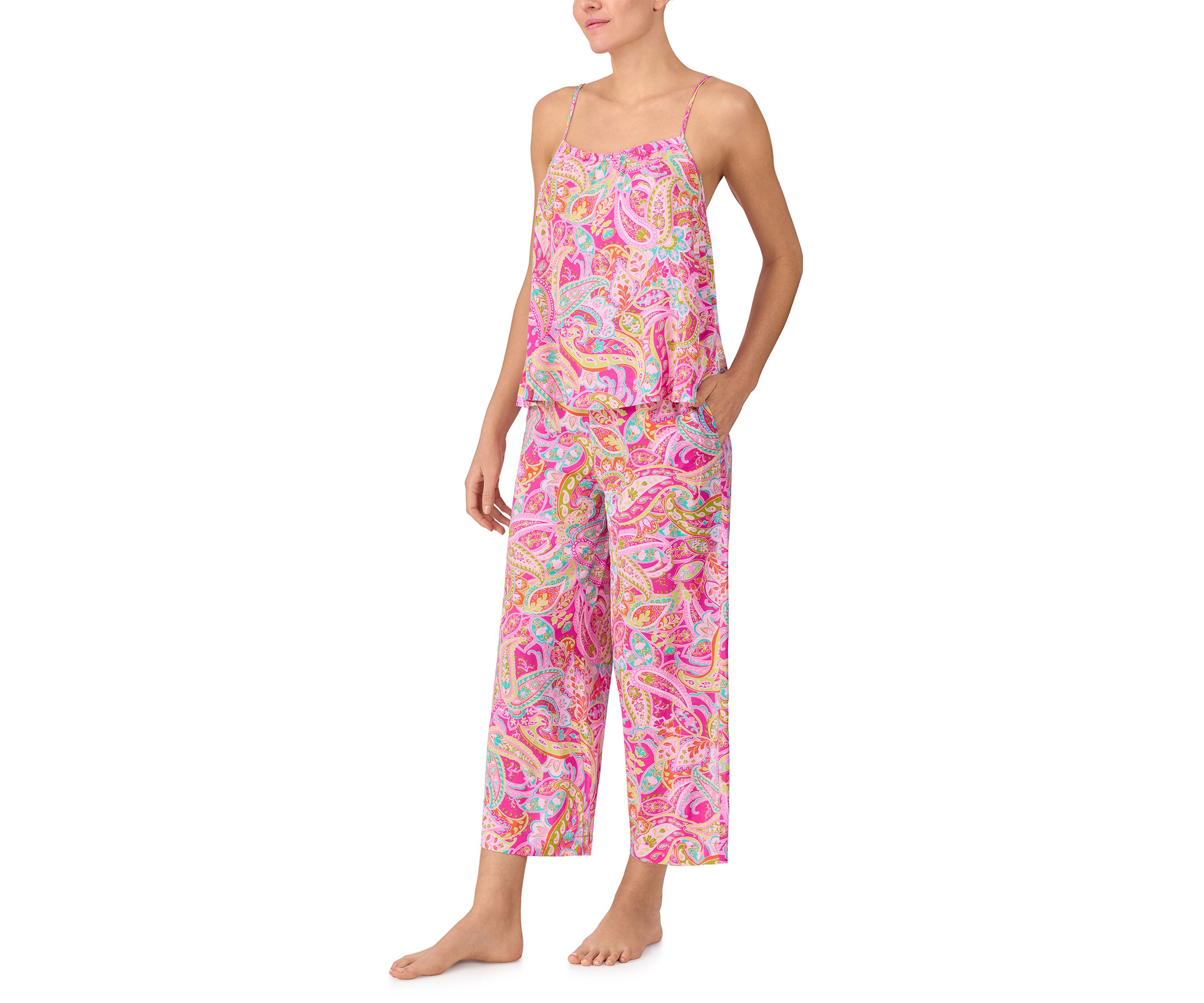 Womens Paisley Pajama Set