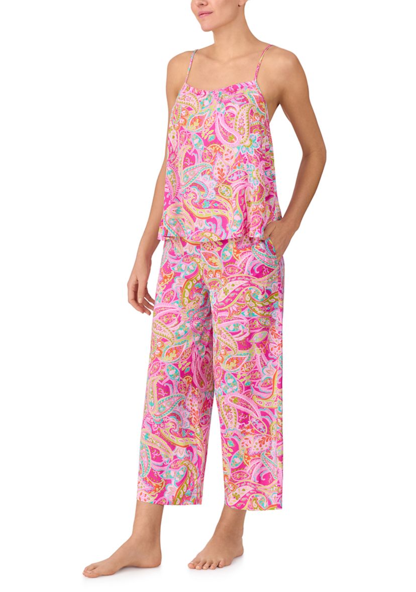 Womens Paisley Pajama Set