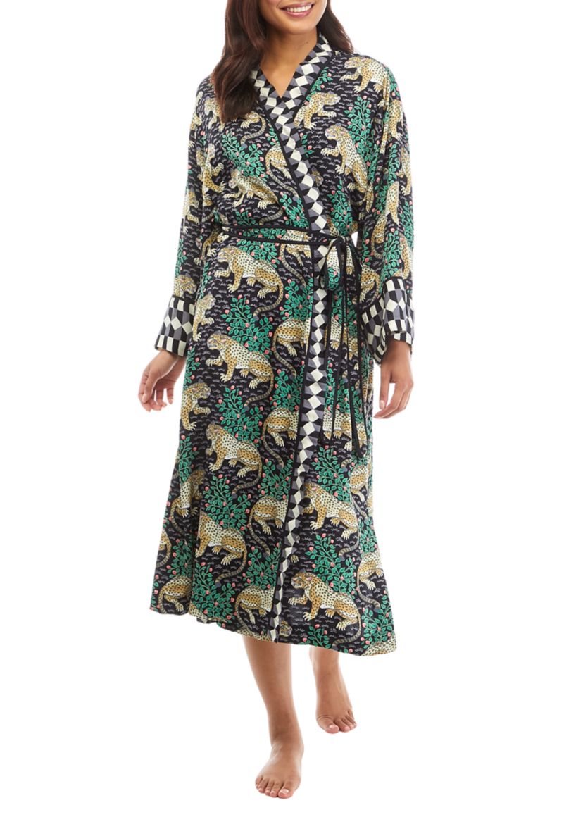Womens Satin Bagheera Robe