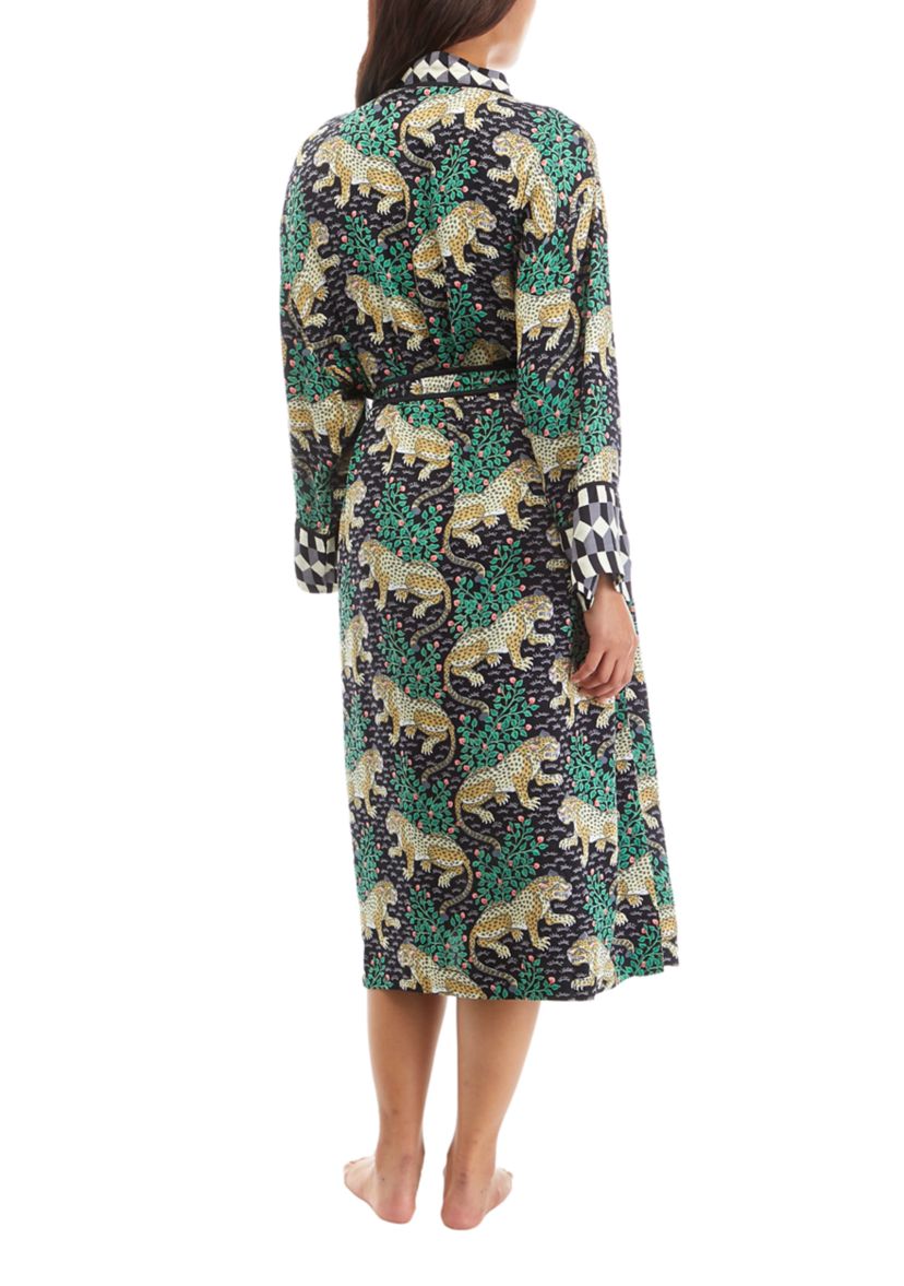 Womens Satin Bagheera Robe