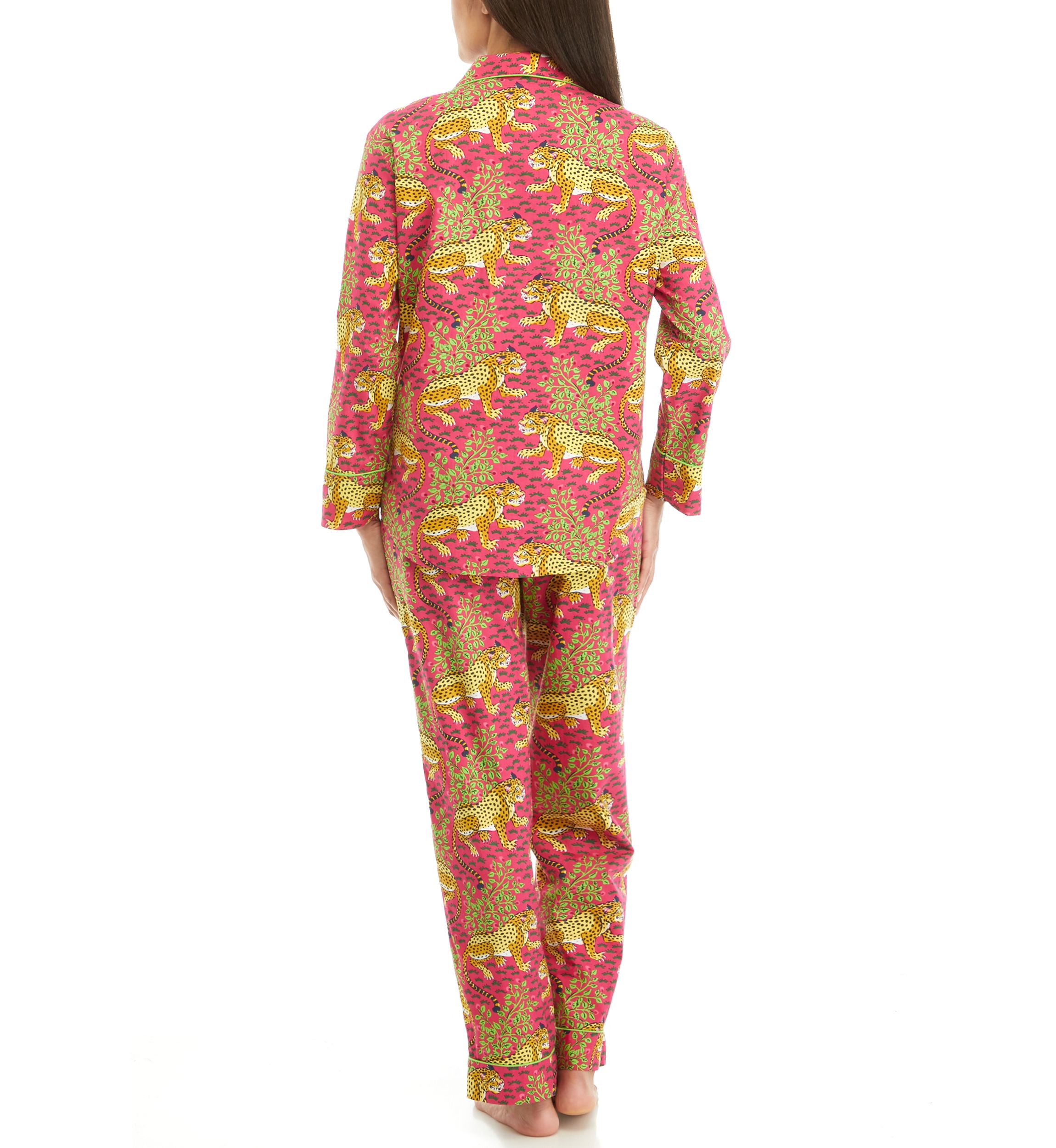 Womens Bagheera Long Printed Pajama Set