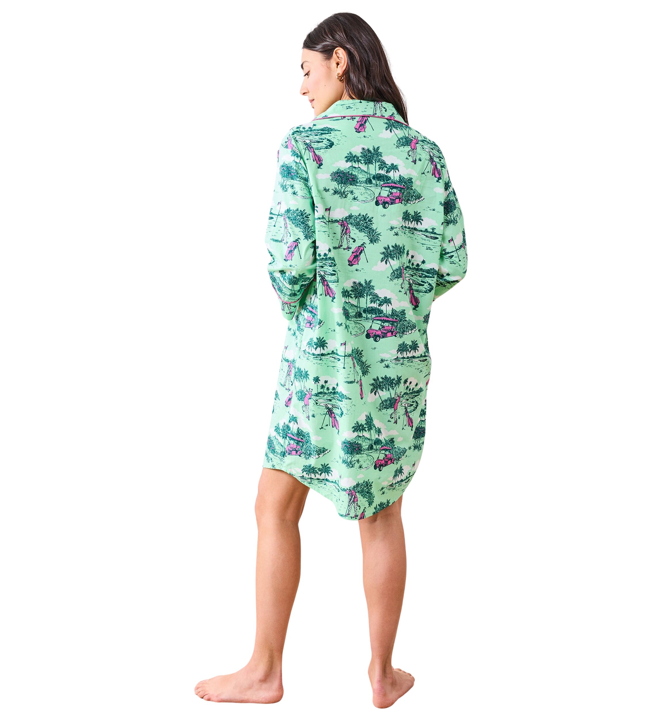 Golf Toile Printed Nightshirt