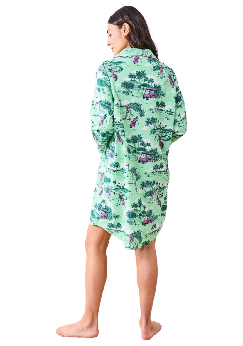 Golf Toile Printed Nightshirt