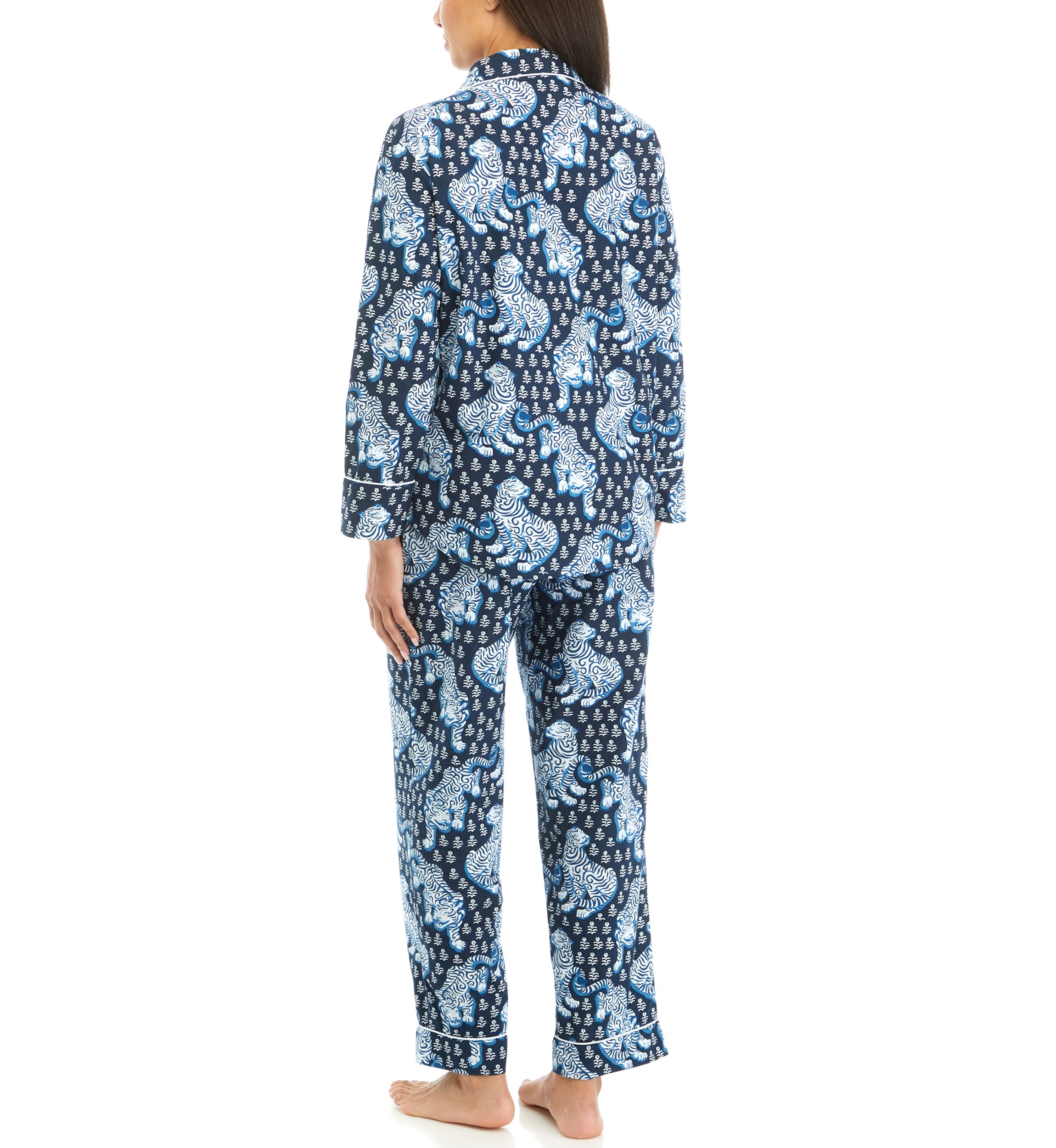 Womens Tiger Queen Printed Pajama Set