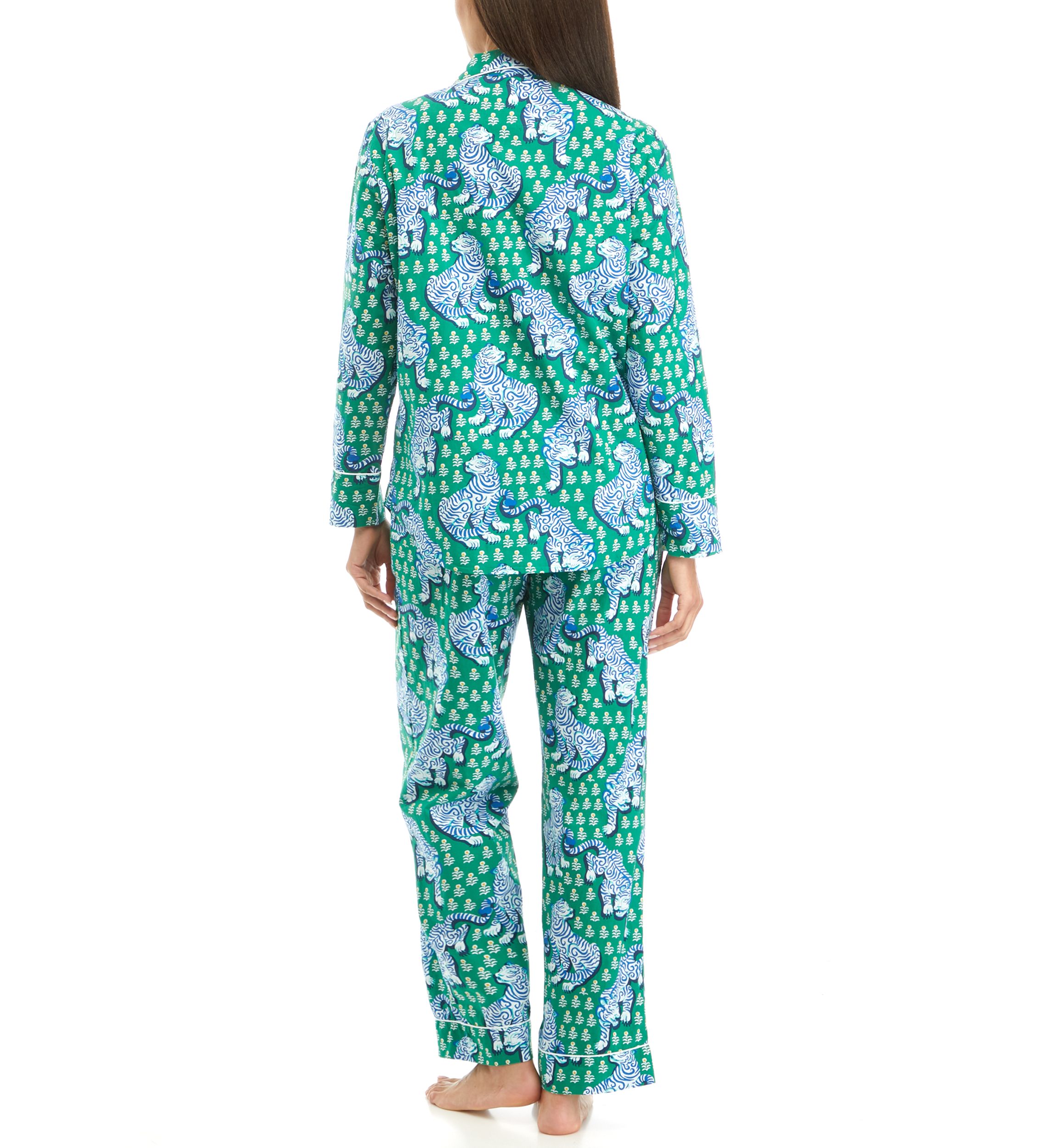 Womens Tiger Queen Printed Pajama Set
