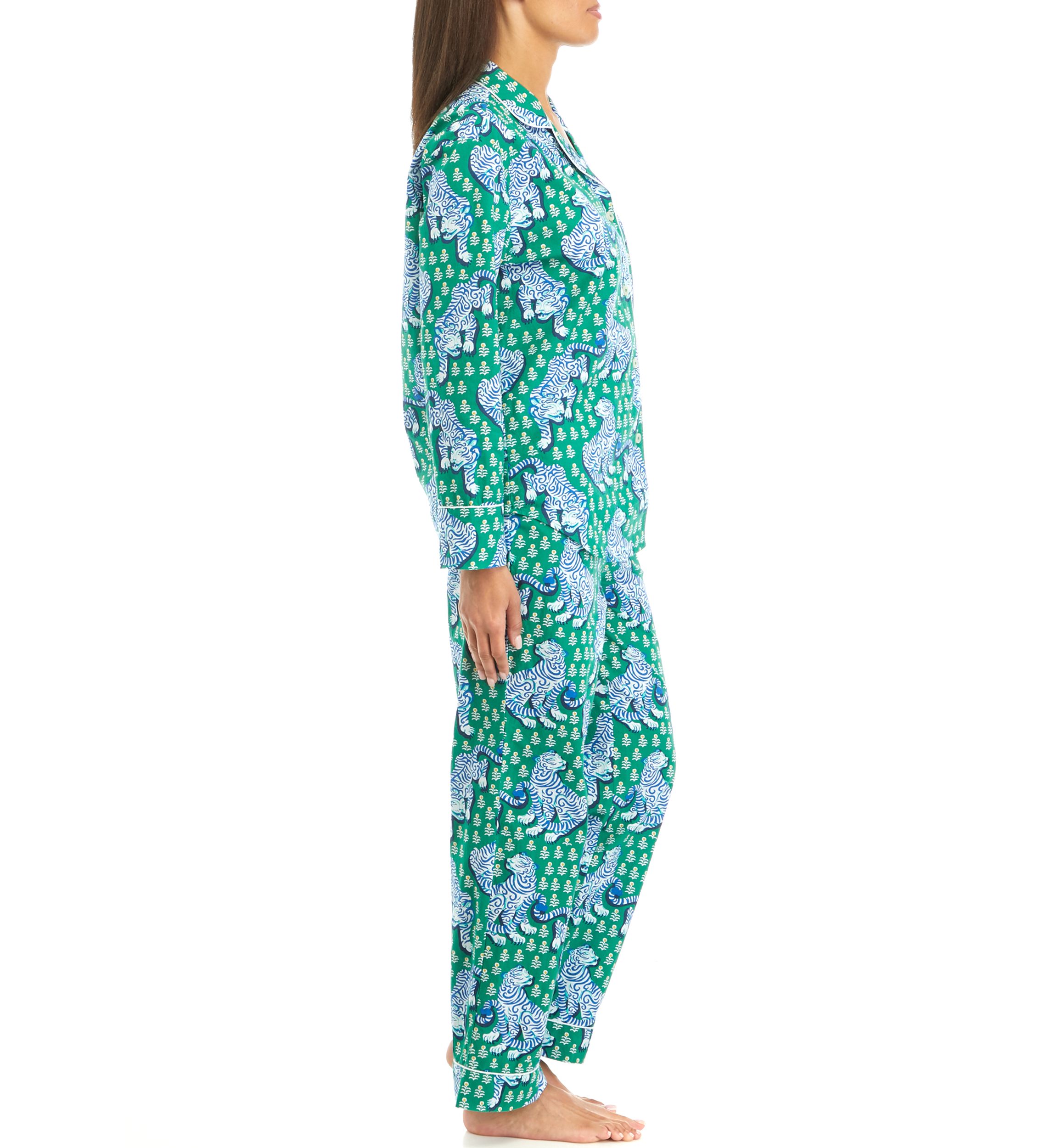 Womens Tiger Queen Printed Pajama Set