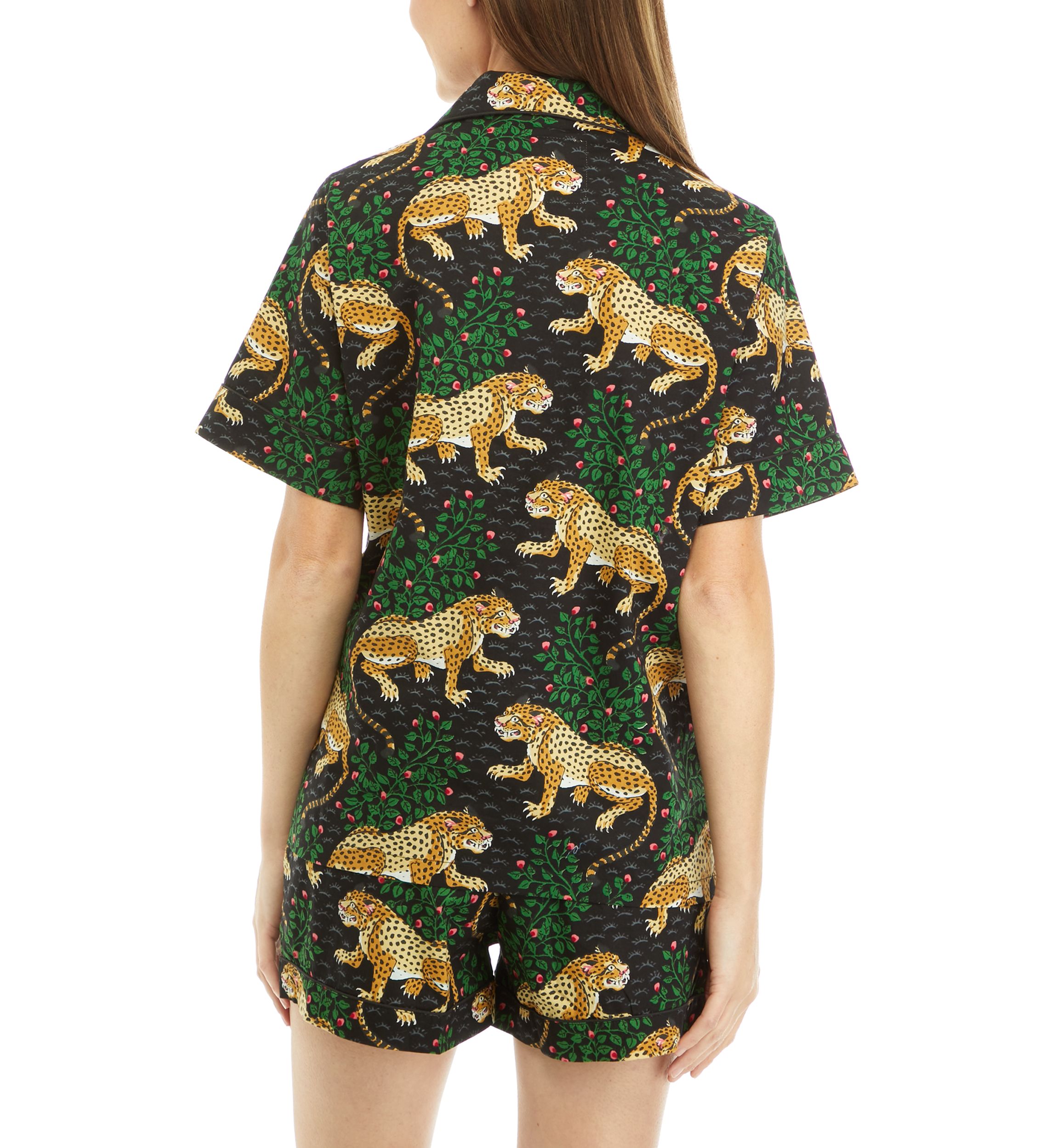 Womens Bagheera Short Printed Pajama Set
