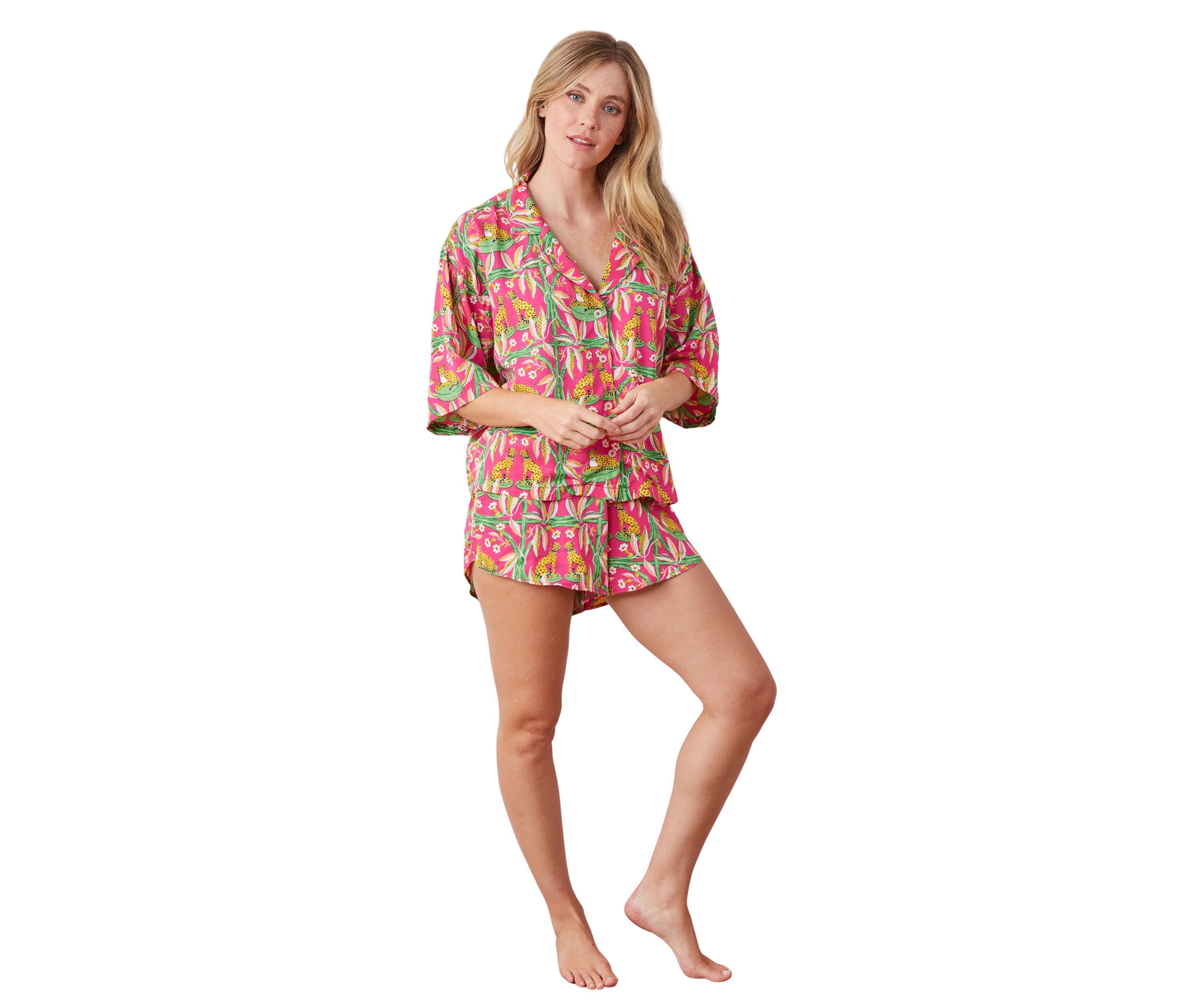 Royal Cheetah Printed Pajama Set