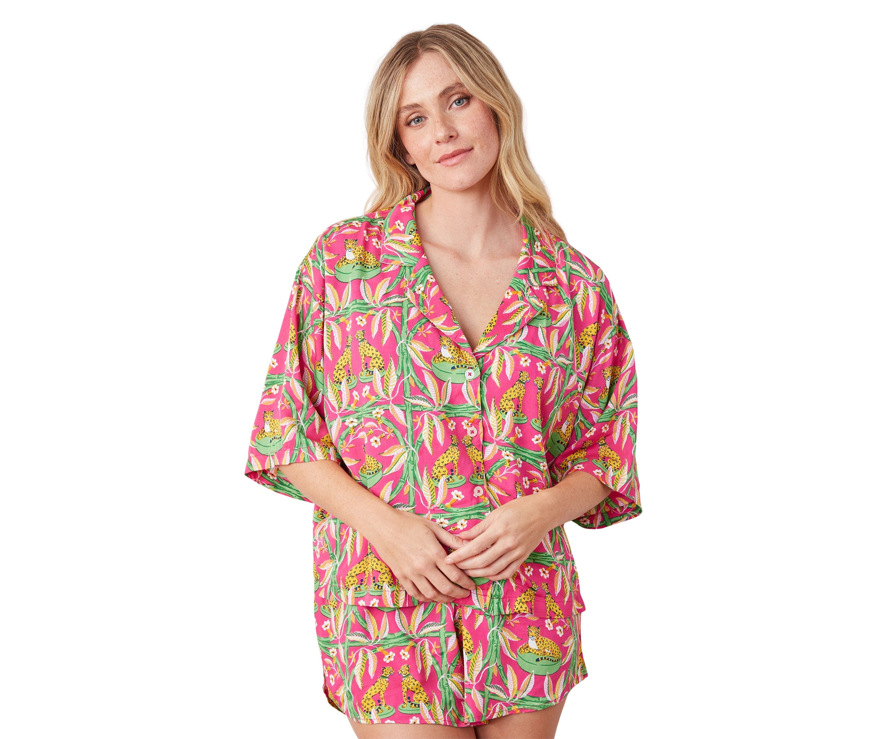 Royal Cheetah Printed Pajama Set