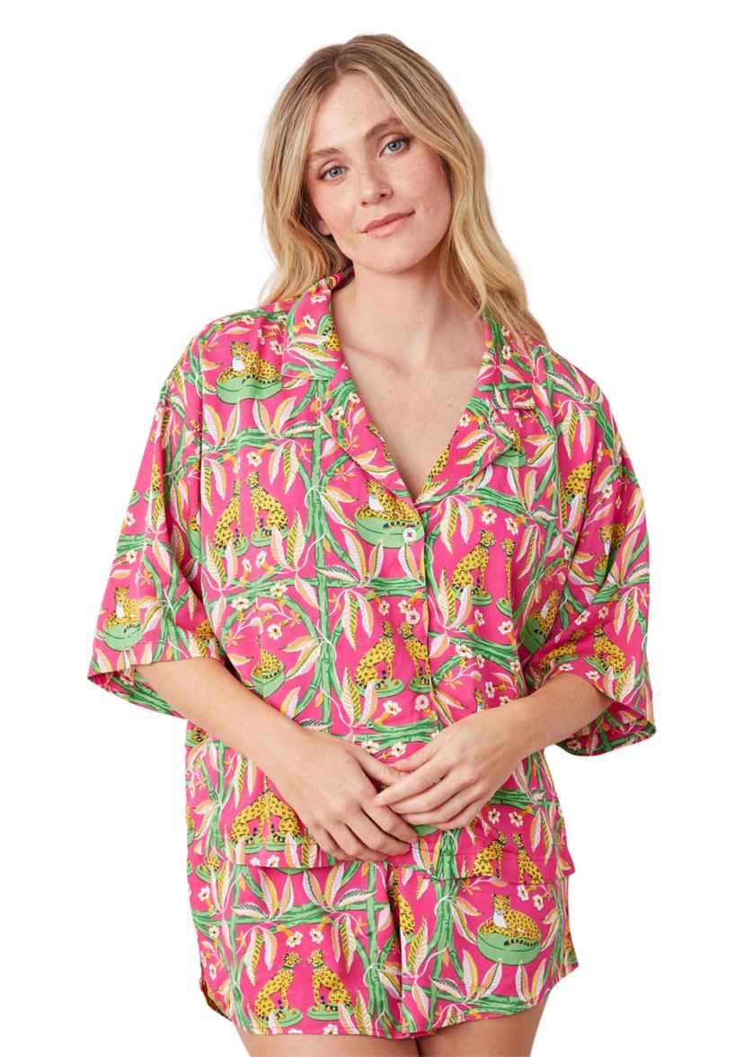 Royal Cheetah Printed Pajama Set
