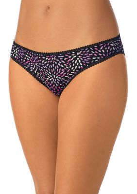 On Gossamer Women's Printed Mesh Bikini Panty, Small