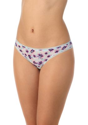 On Gossamer Women's Printed Mesh Bikini Panty, Large