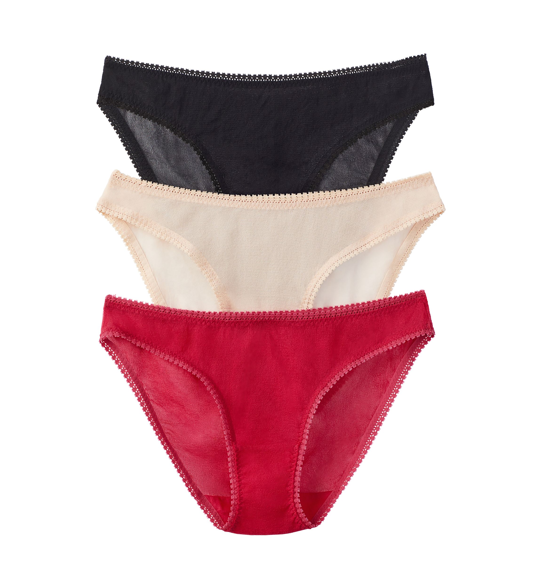 Mesh Bikini Underwear - 3-Pack