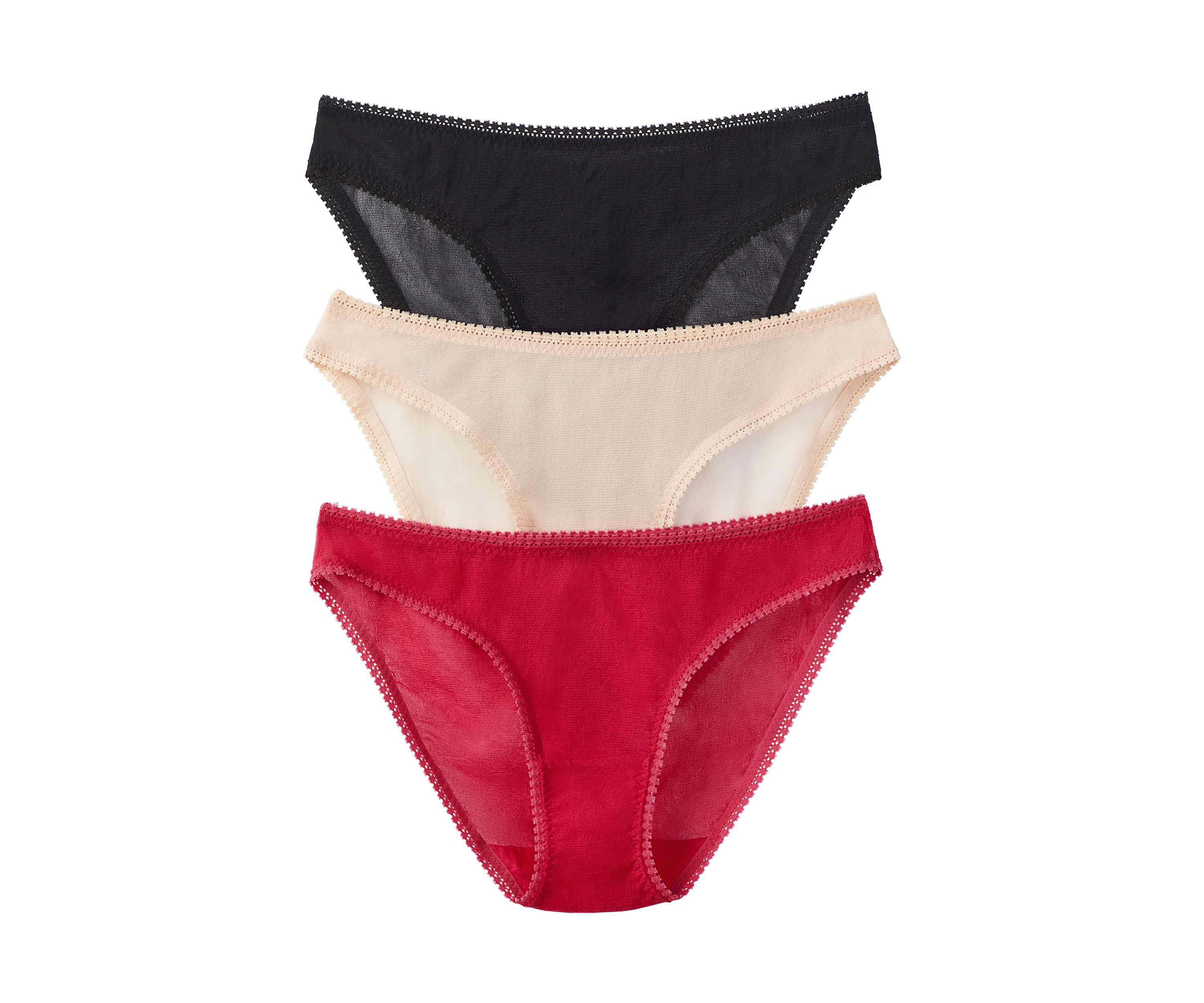 Mesh Bikini Underwear - 3-Pack