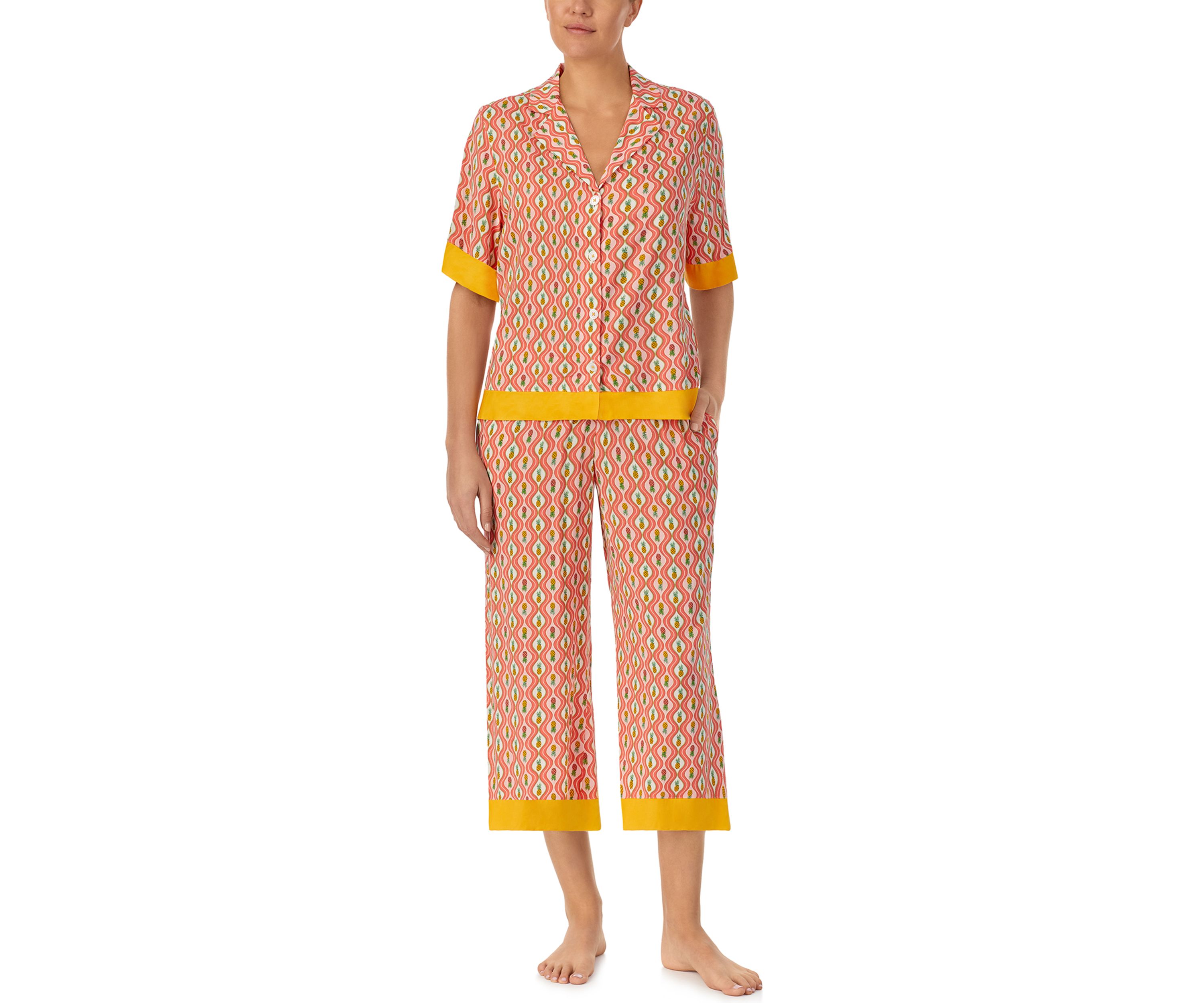2 Piece Printed Pajama Set