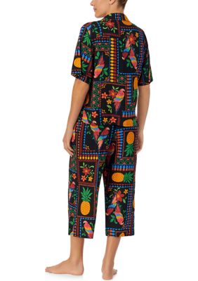 2 Piece Printed Pajama Set