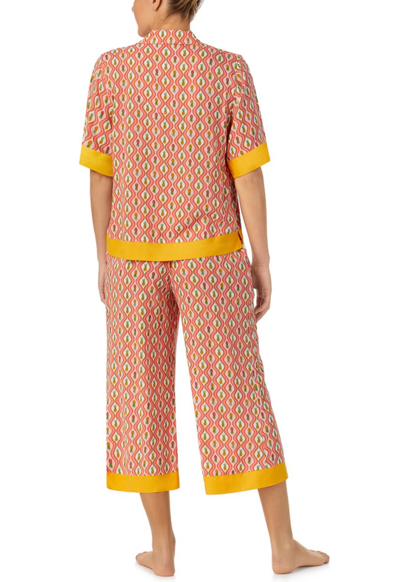2 Piece Printed Pajama Set