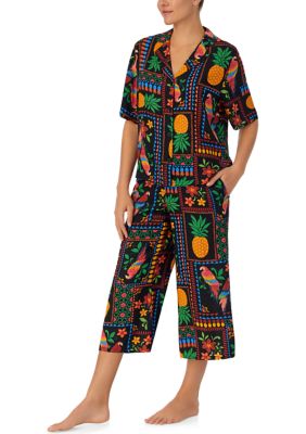 2 Piece Printed Pajama Set