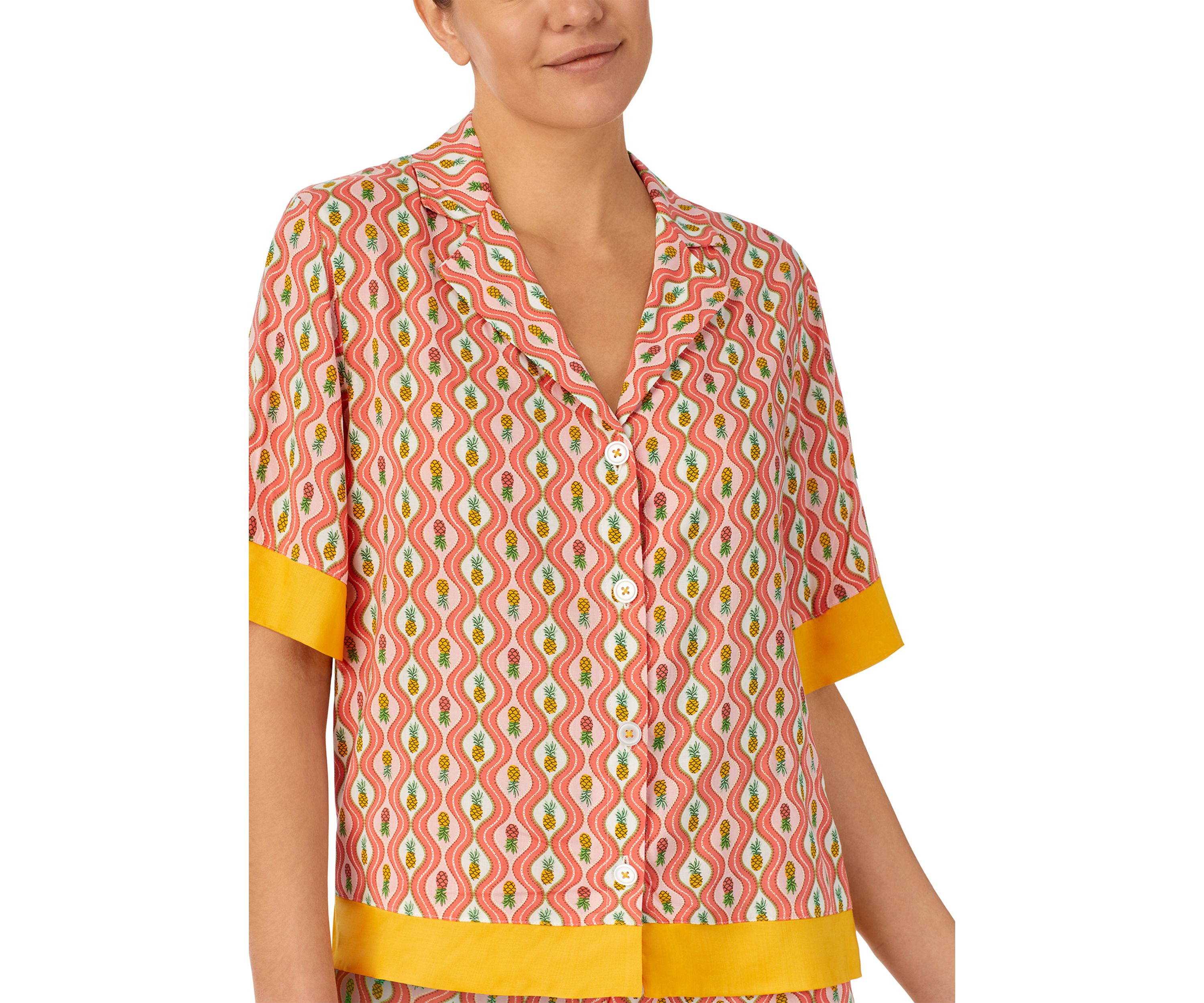 2 Piece Printed Pajama Set