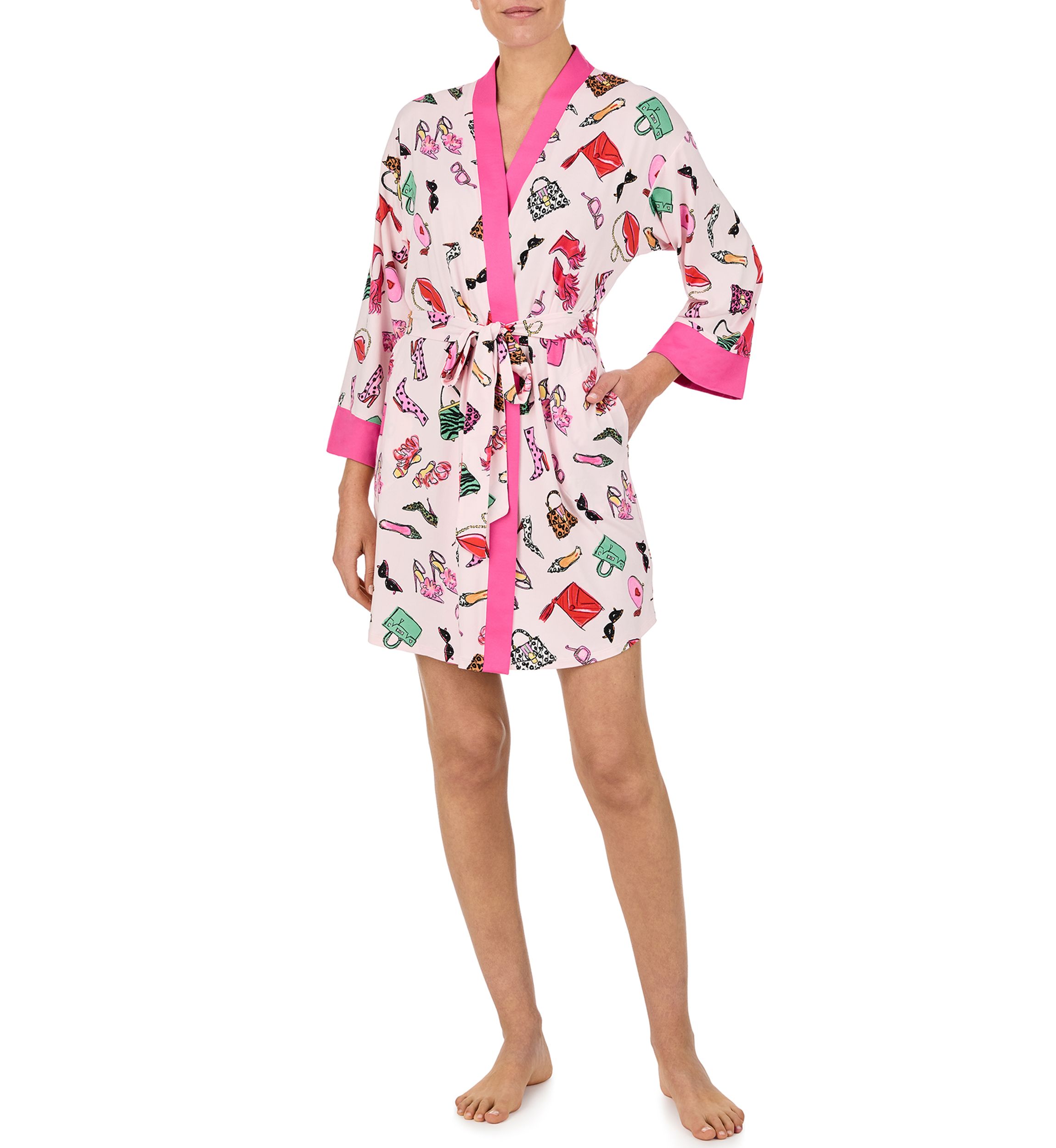Printed Short Robe