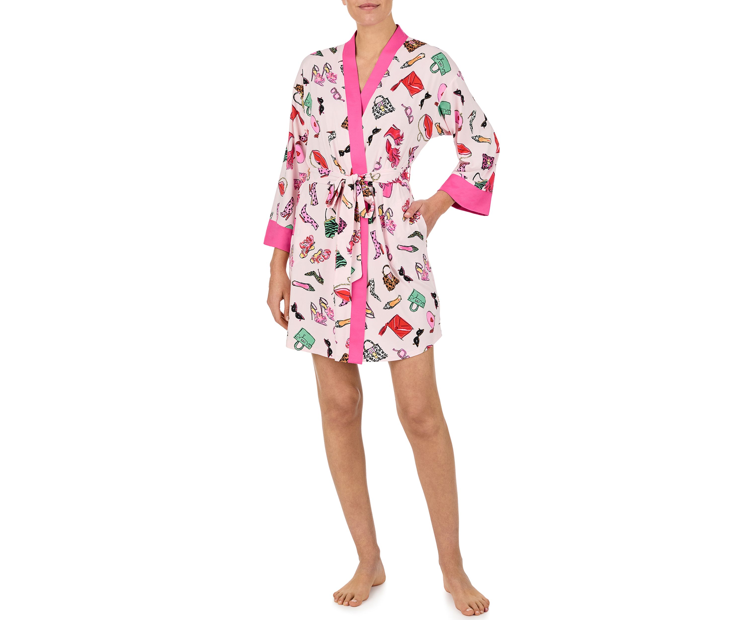 Printed Short Robe