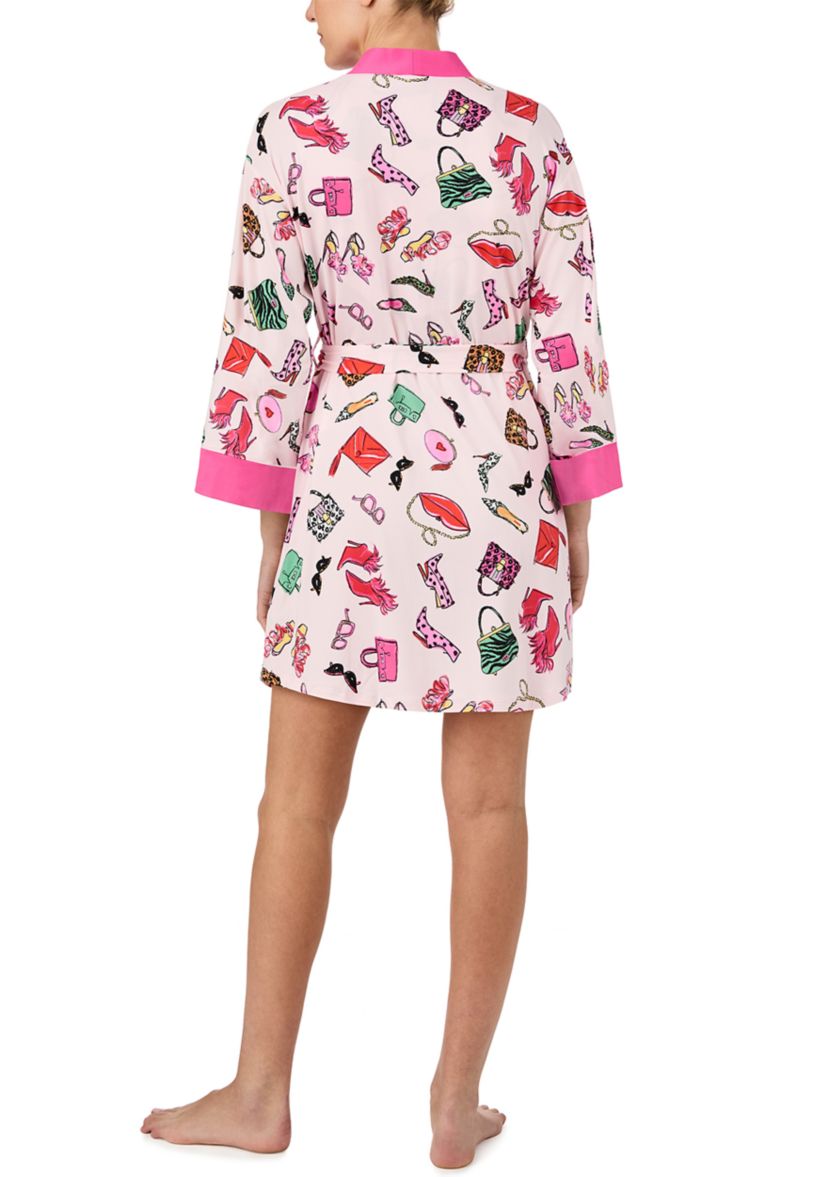 Printed Short Robe