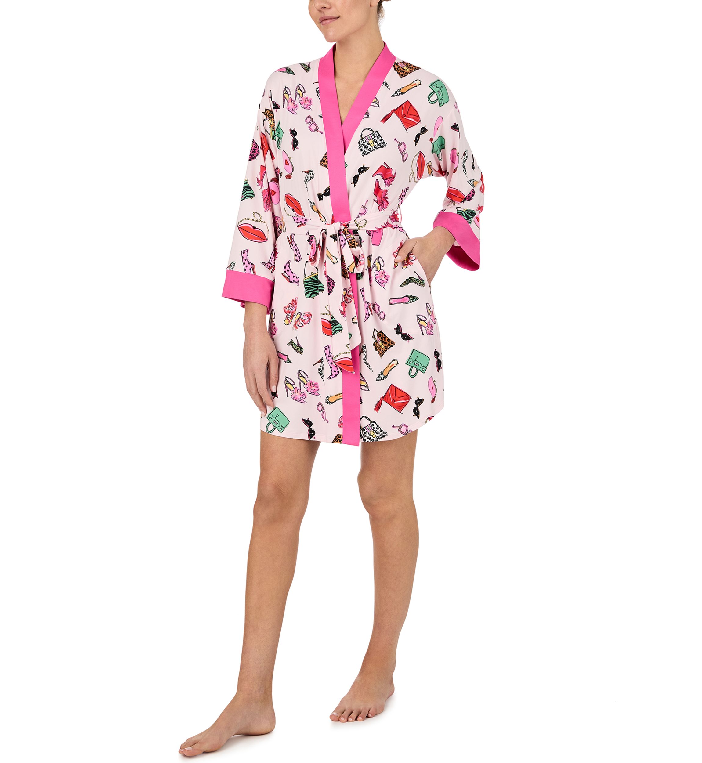 Printed Short Robe