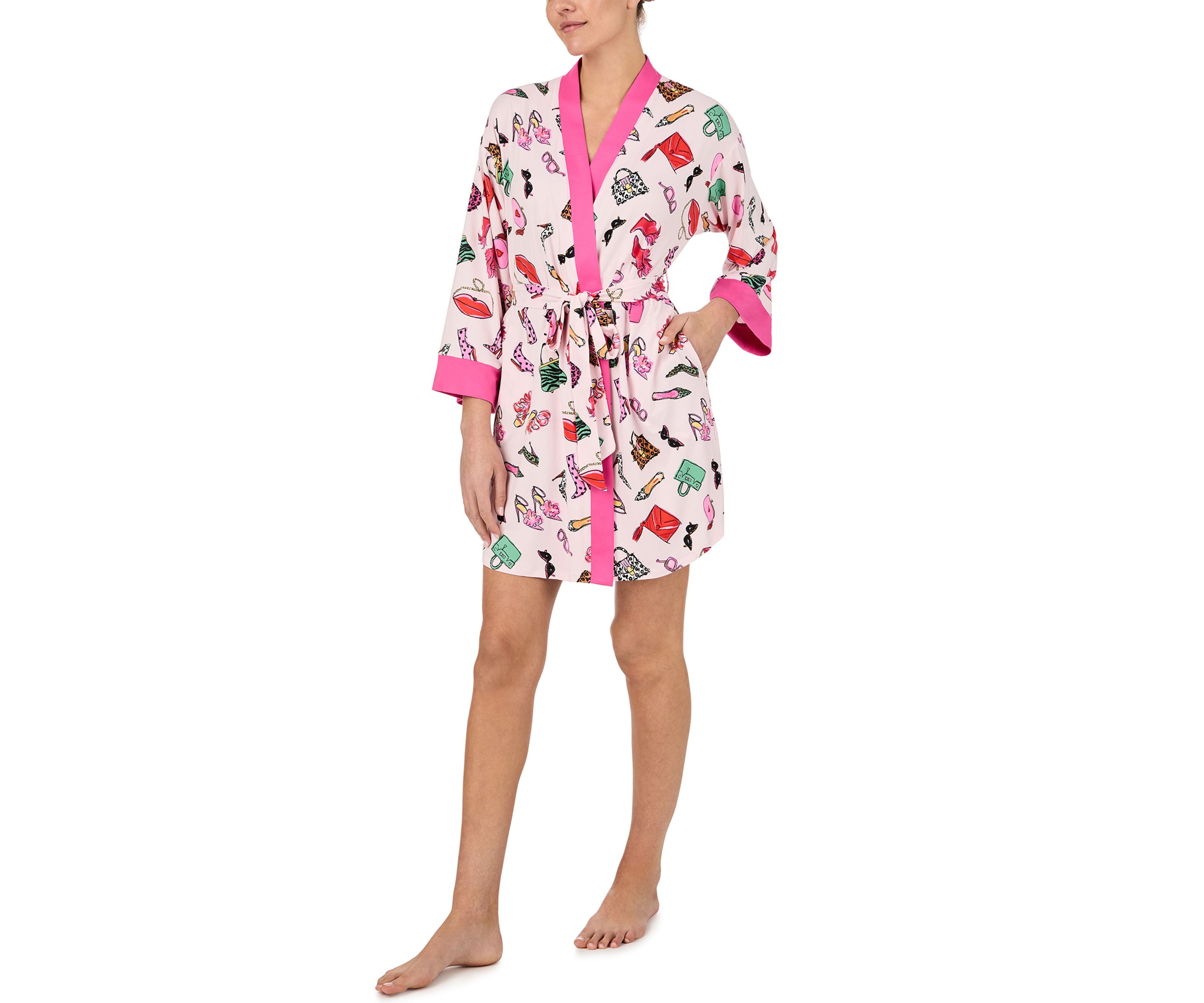 Printed Short Robe
