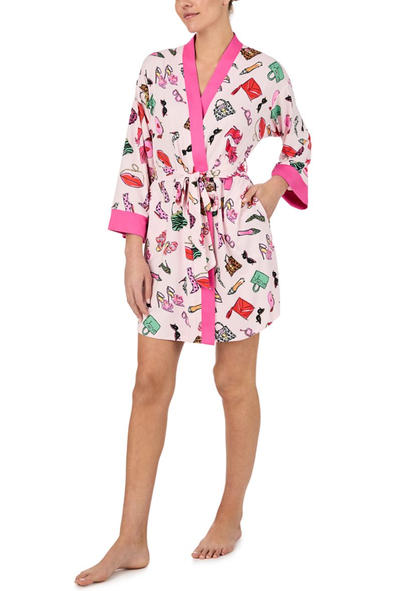Printed Short Robe