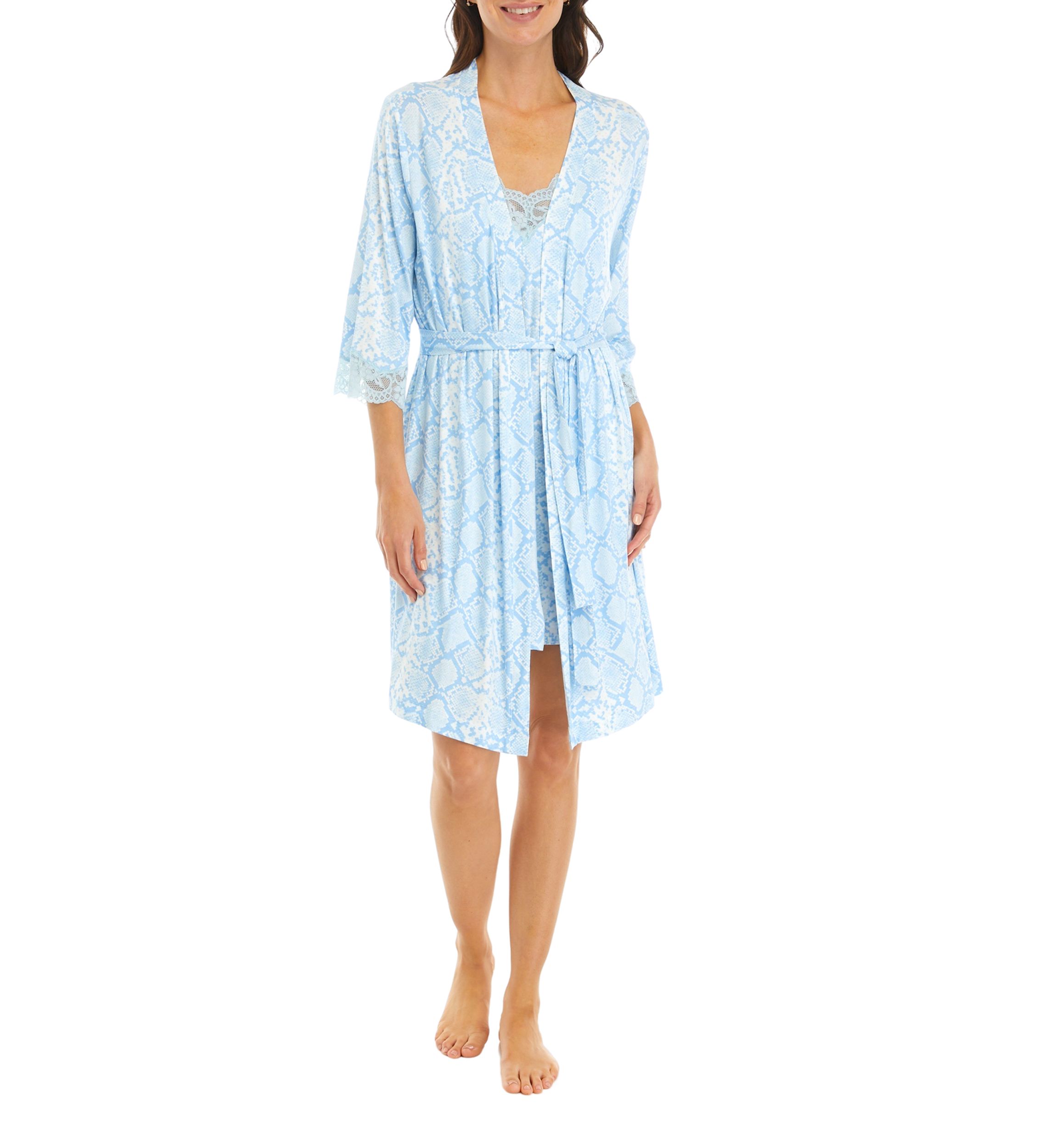 Printed Lacy Robe