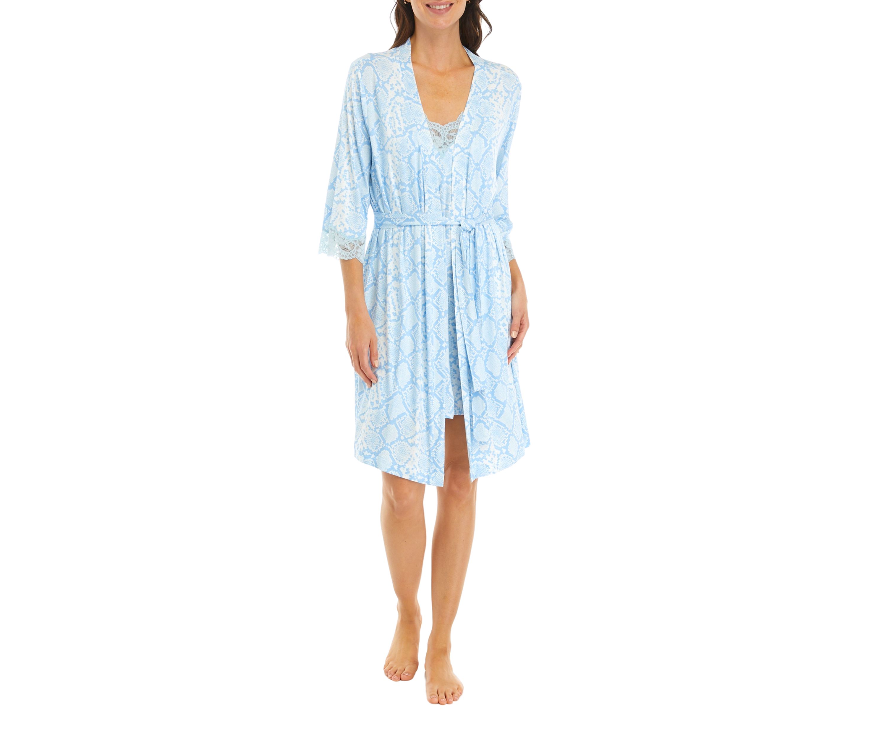 Printed Lacy Robe
