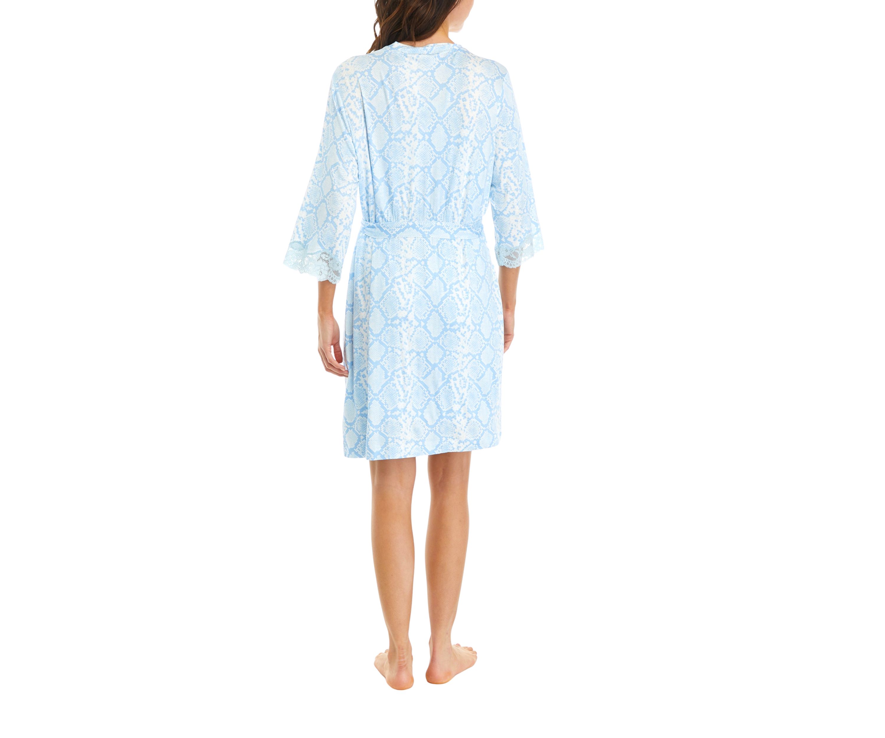 Printed Lacy Robe