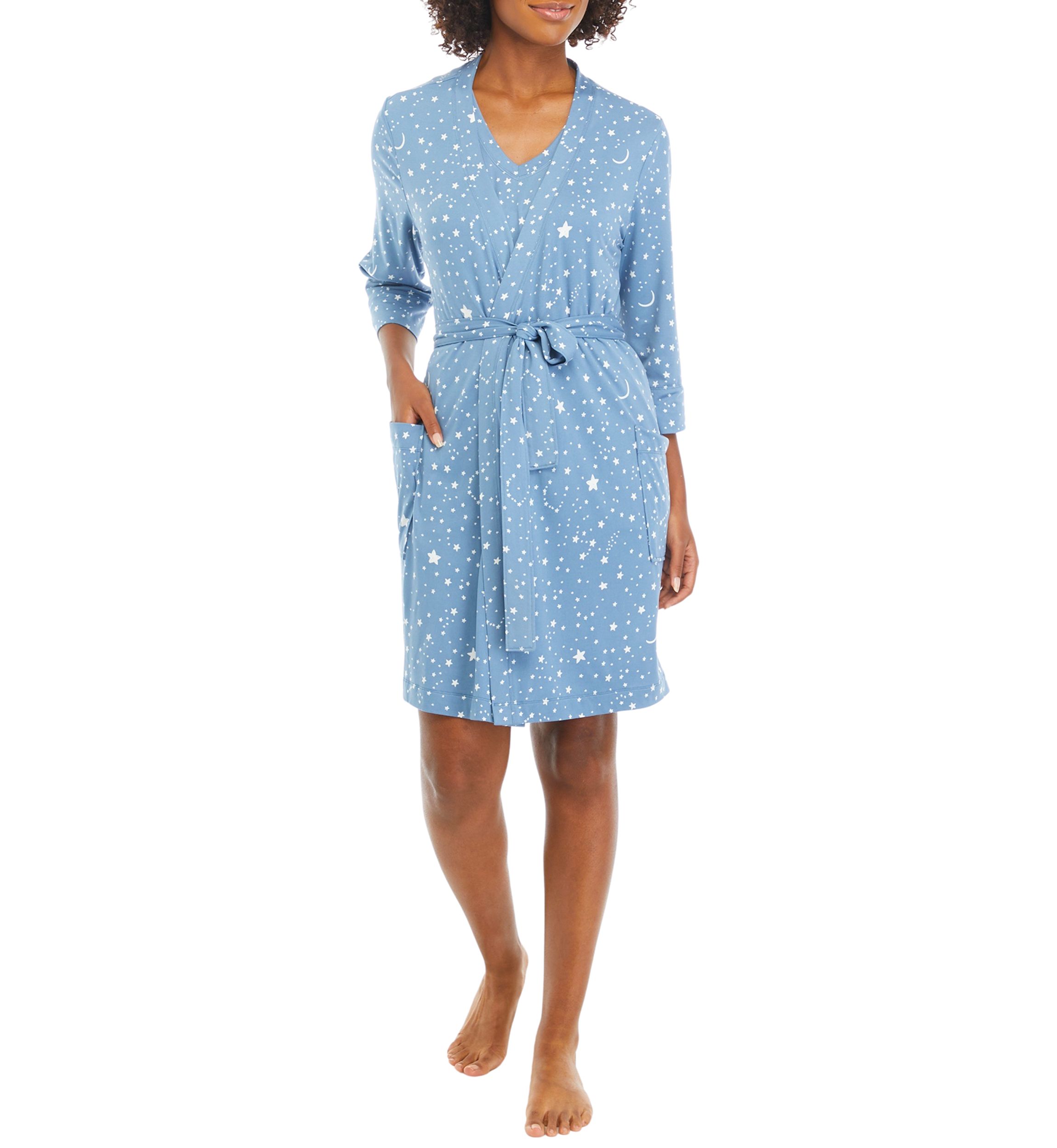 Printed Kimono Tank Top and Shorts Pajama Set