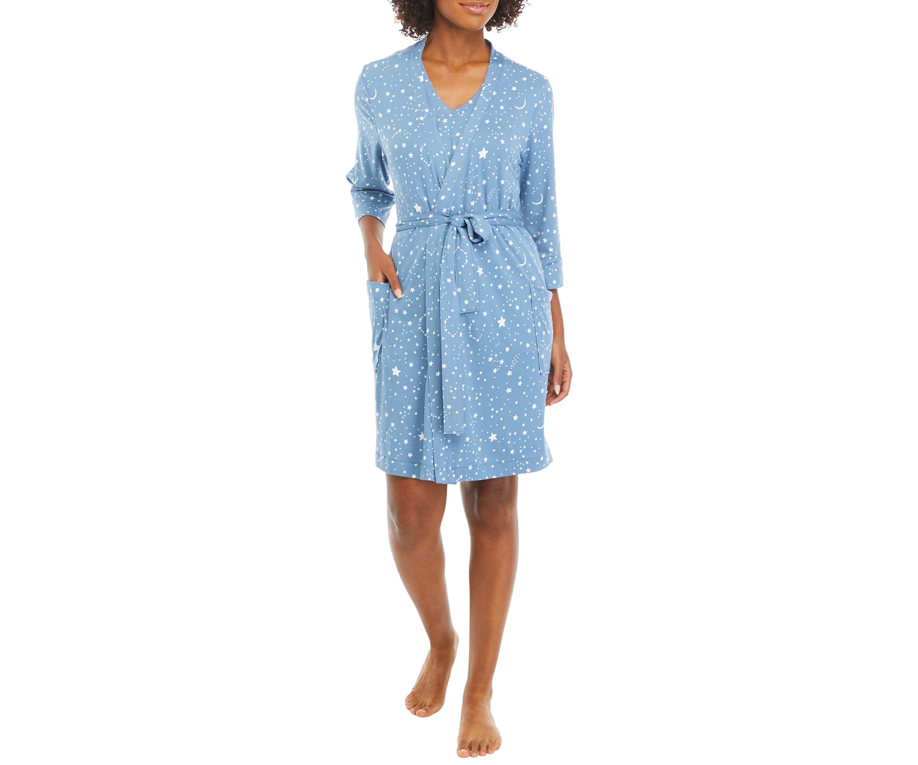 Printed Kimono Tank Top and Shorts Pajama Set