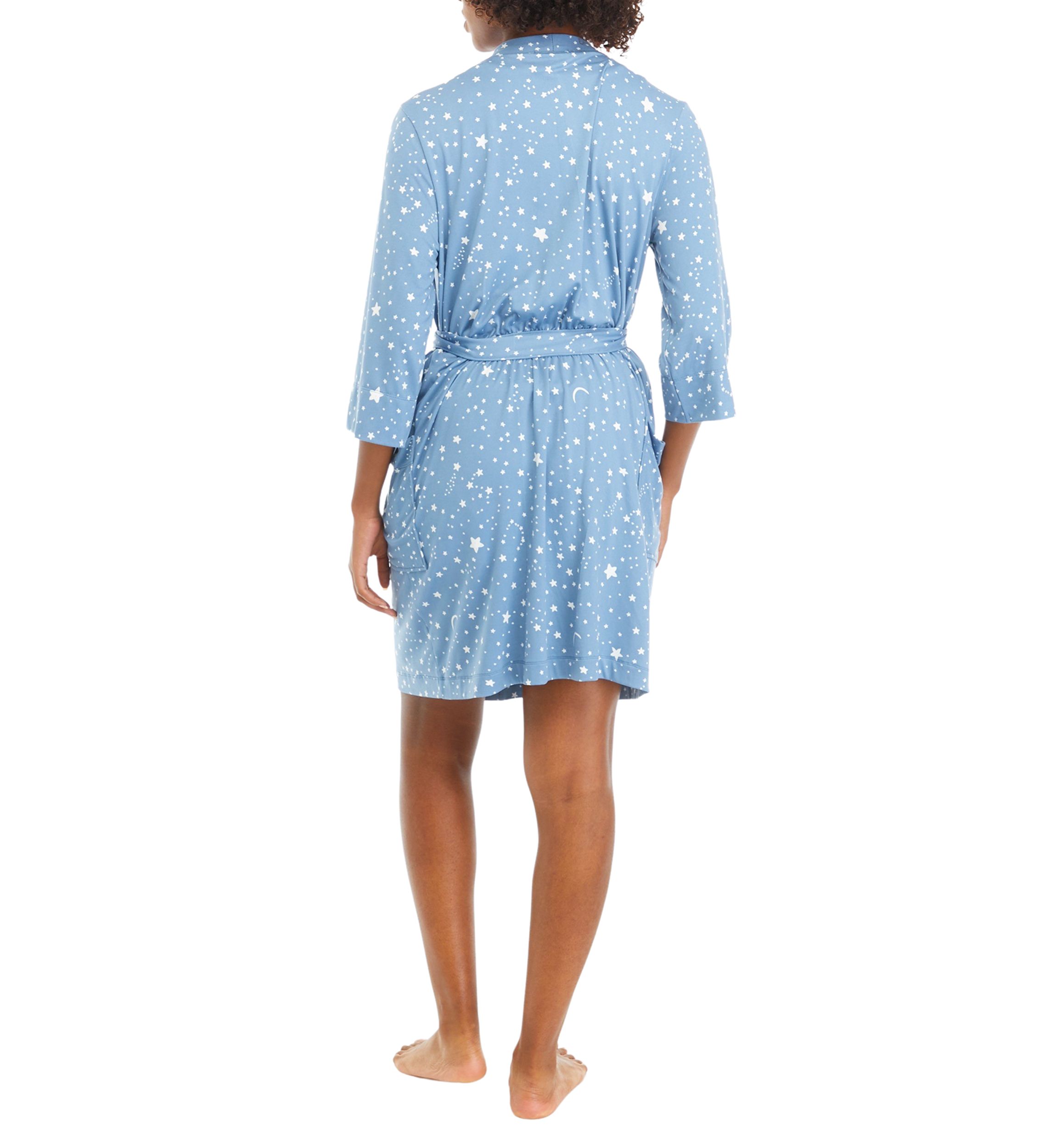 Printed Kimono Tank Top and Shorts Pajama Set