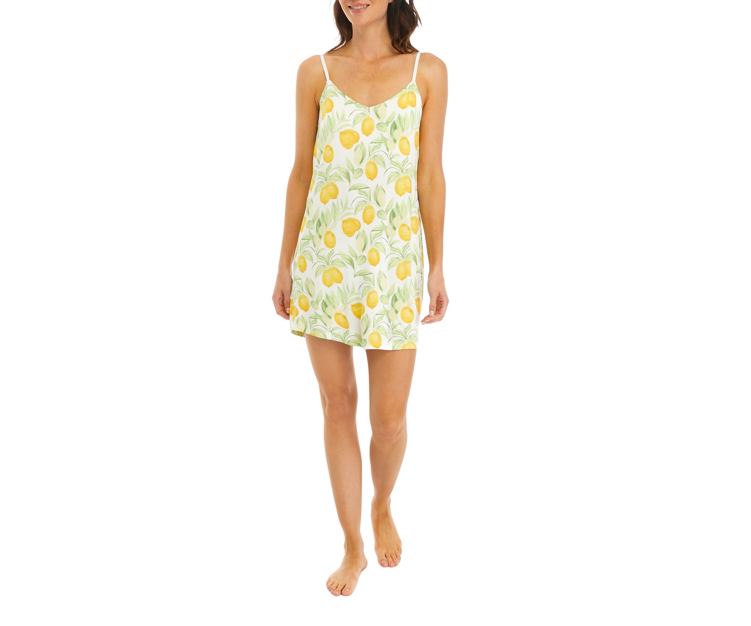 Lemon Printed Chemise 