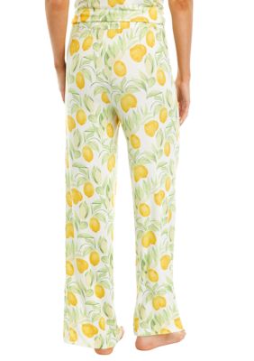 Lemon Printed Pajama Pants