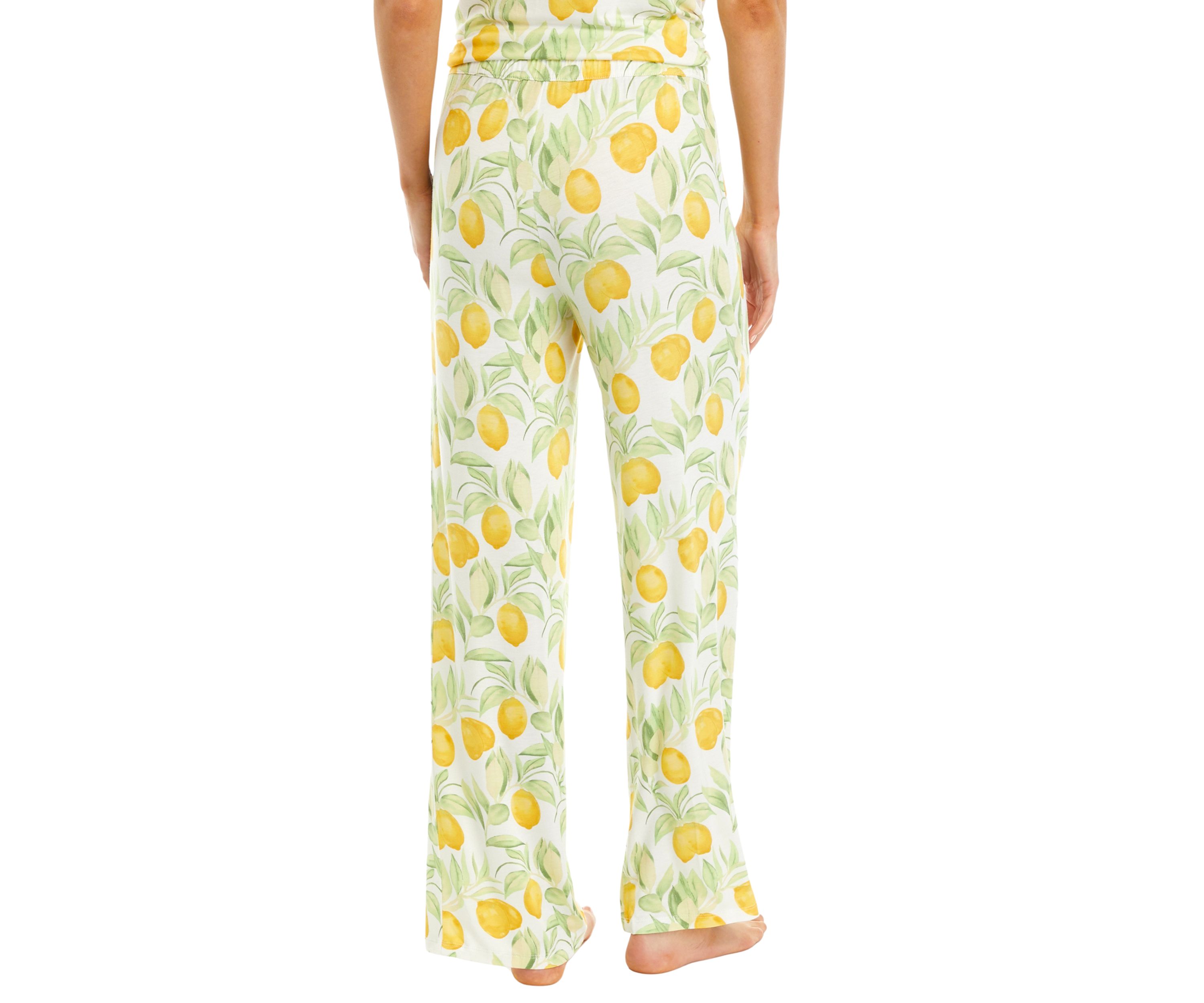 Lemon Printed Pajama Pants