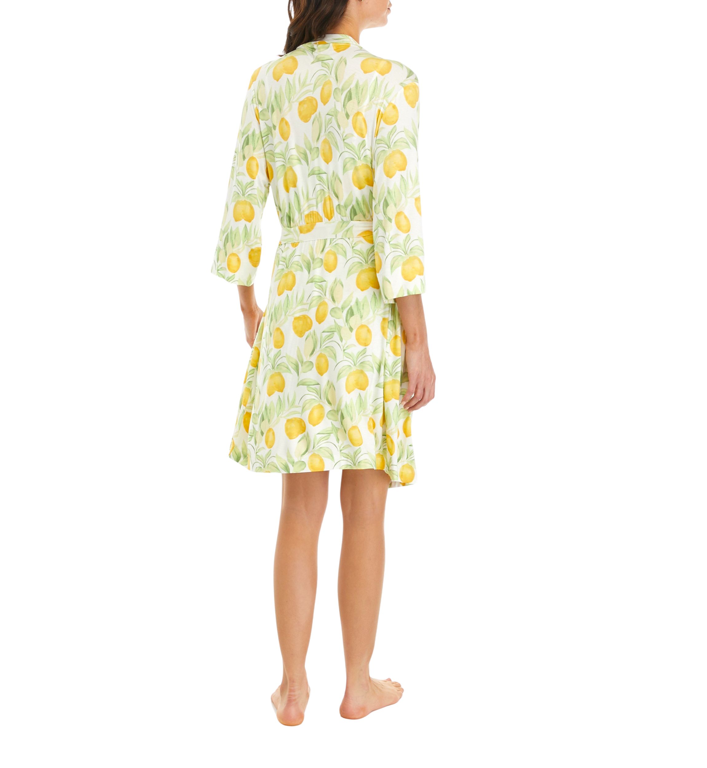 Lemon Print Robe 