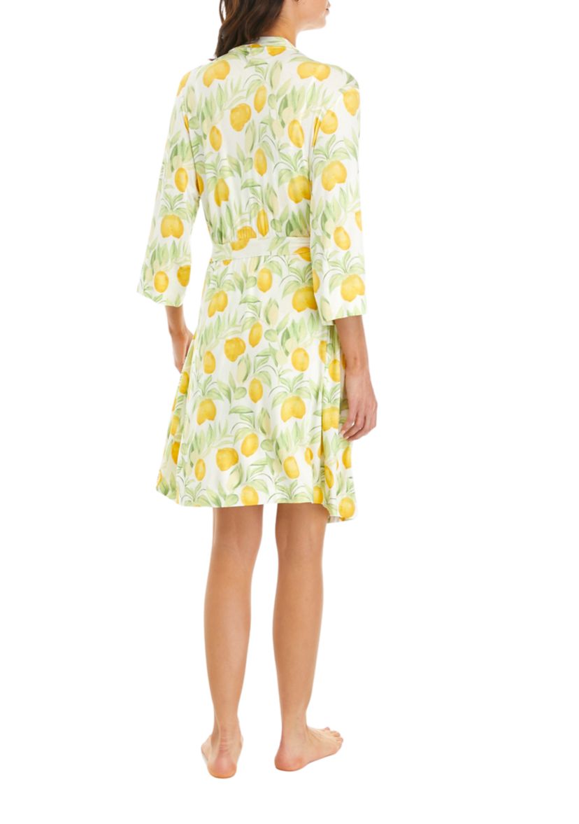 Lemon Print Robe 