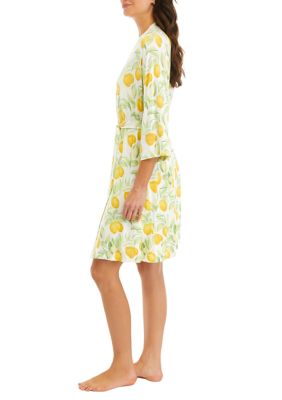 Lemon Print Robe