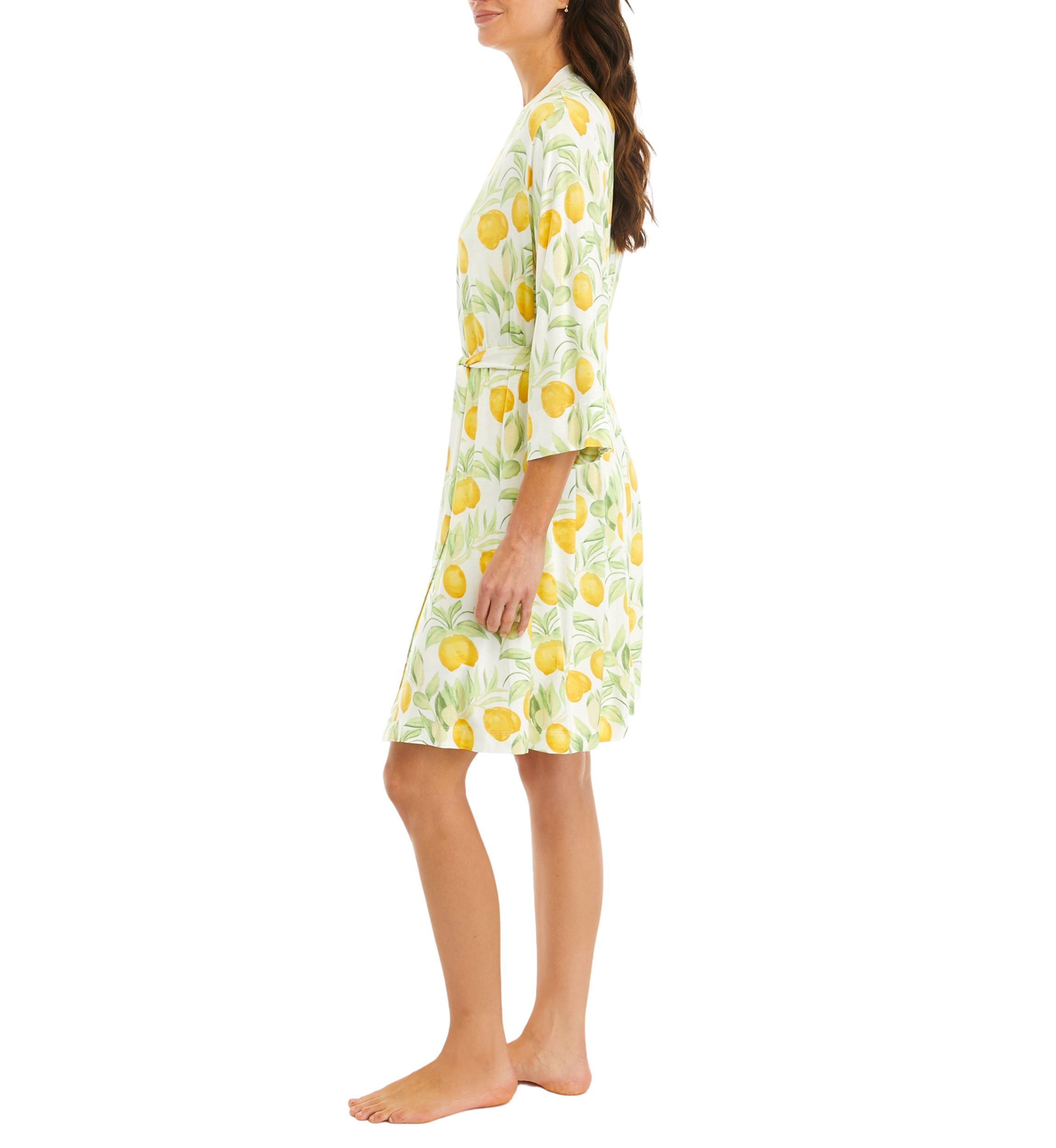 Lemon Print Robe 