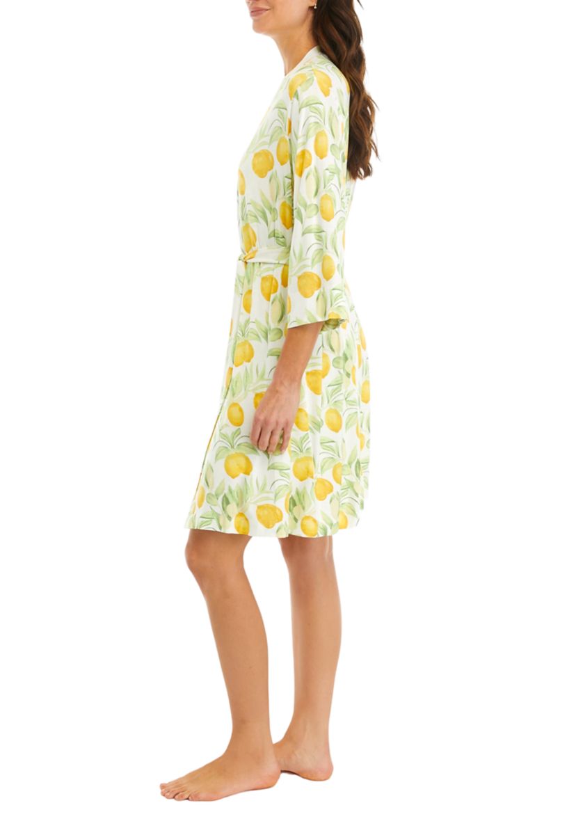 Lemon Print Robe 