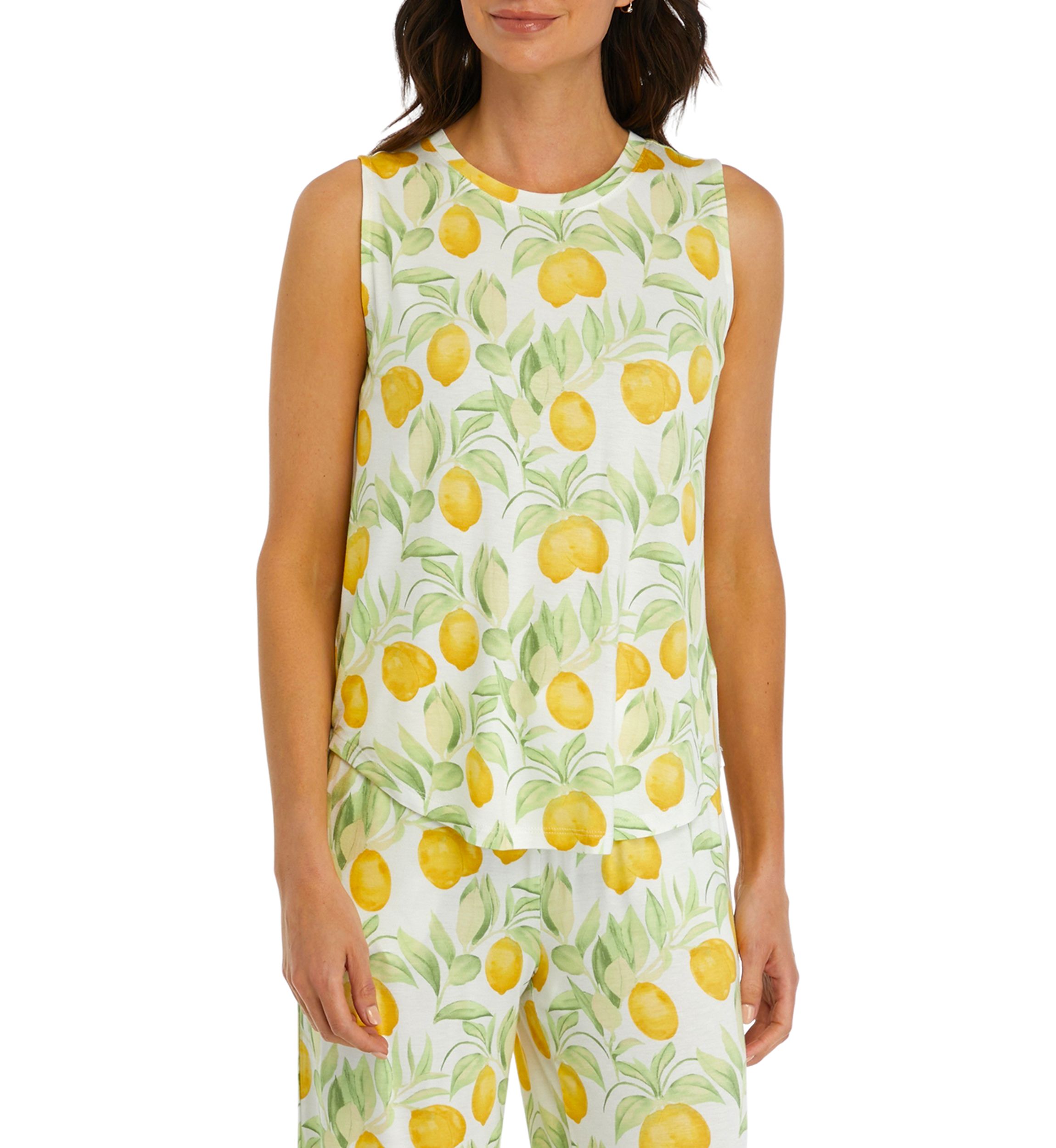 Lemon Print Sleep Tank 