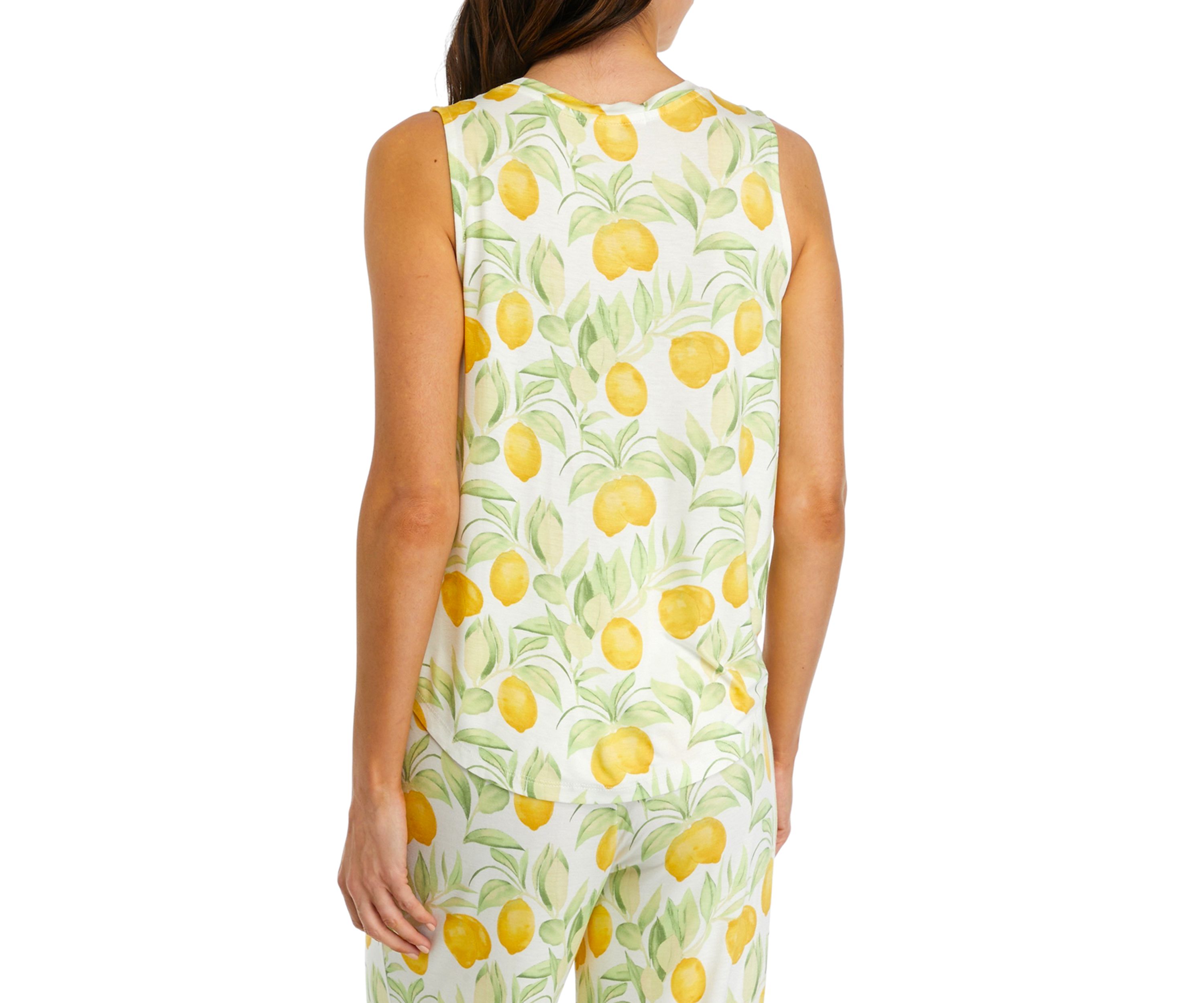 Lemon Print Sleep Tank 